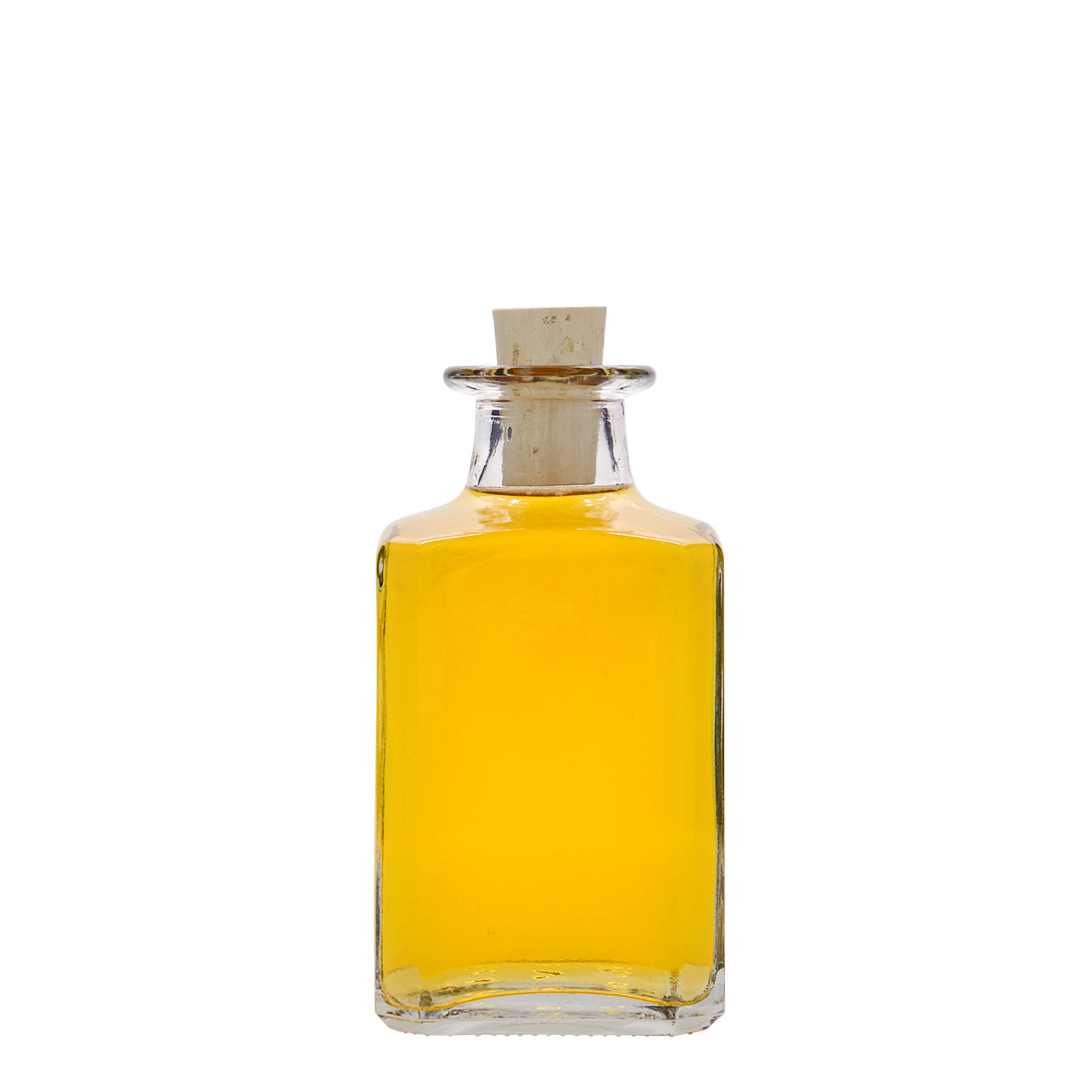 250 ml γυάλινο μπουκάλι 'Torben', τετράγωνο, στόμιο: φελλός