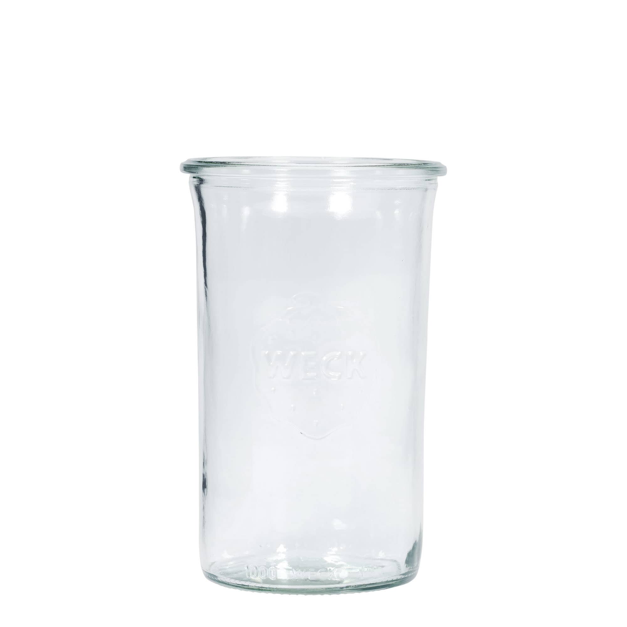 1.000 ml βάζο WECK με καπάκι τύπου Sturz, στόμιο: στρογγυλή άκρη