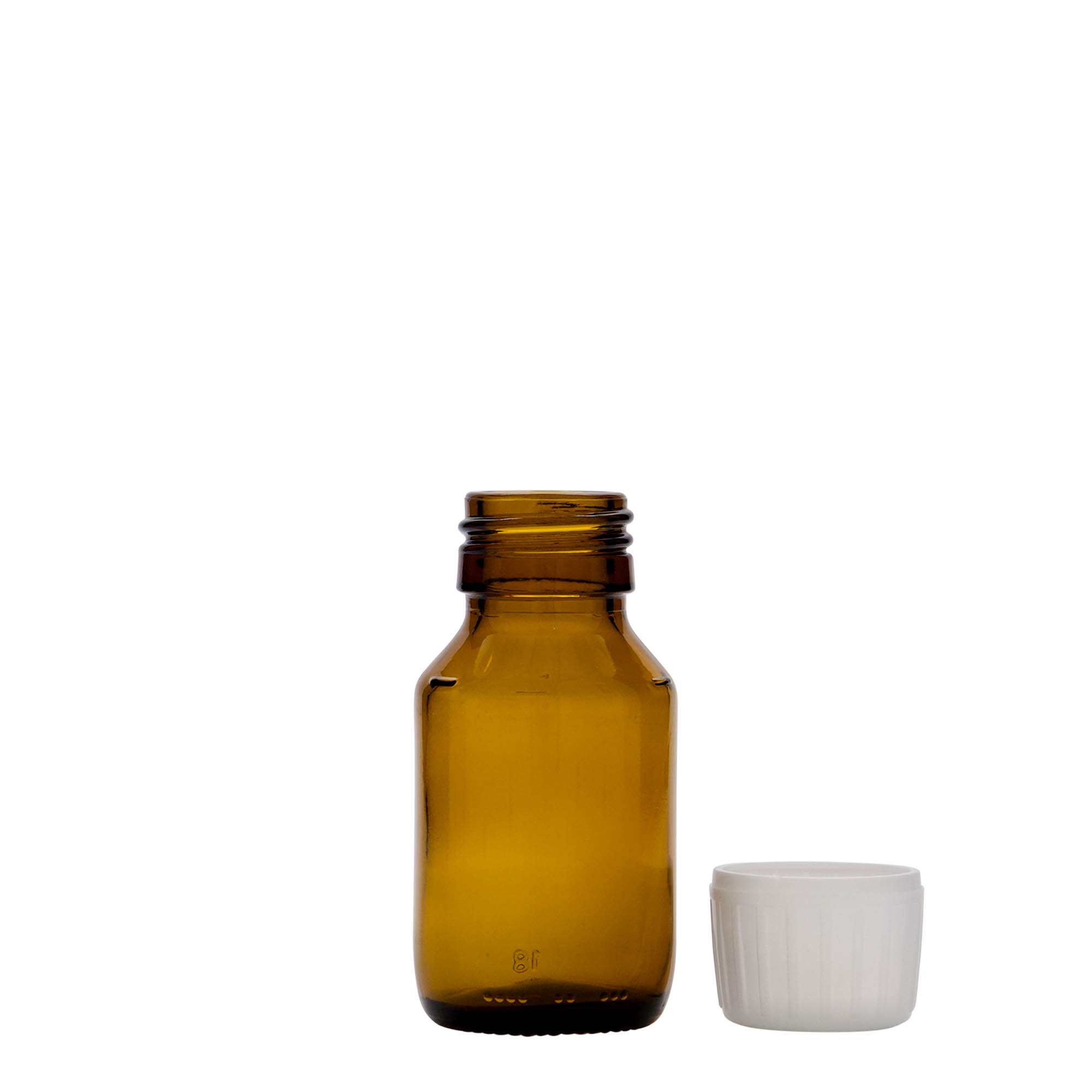 50 ml ιατρικό μπουκάλι, καφέ, γυαλί, στόμιο: PP 28 50 ml ιατρικό μπουκάλι, καφέ, γυαλί, στόμιο: PP 28