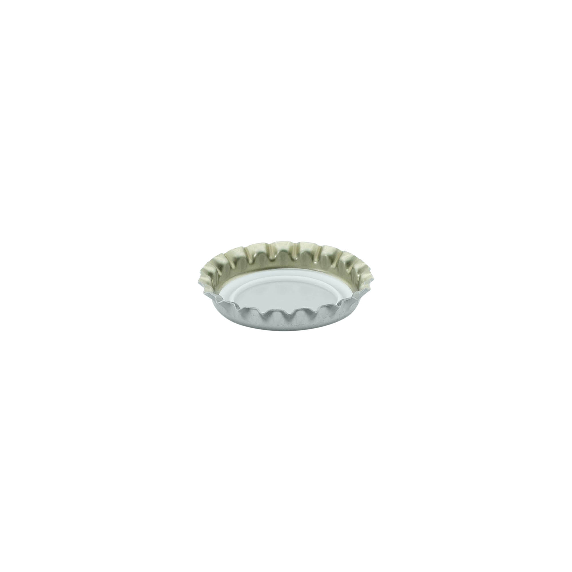 Μεταλλικά καπάκια 26 mm, ασημί