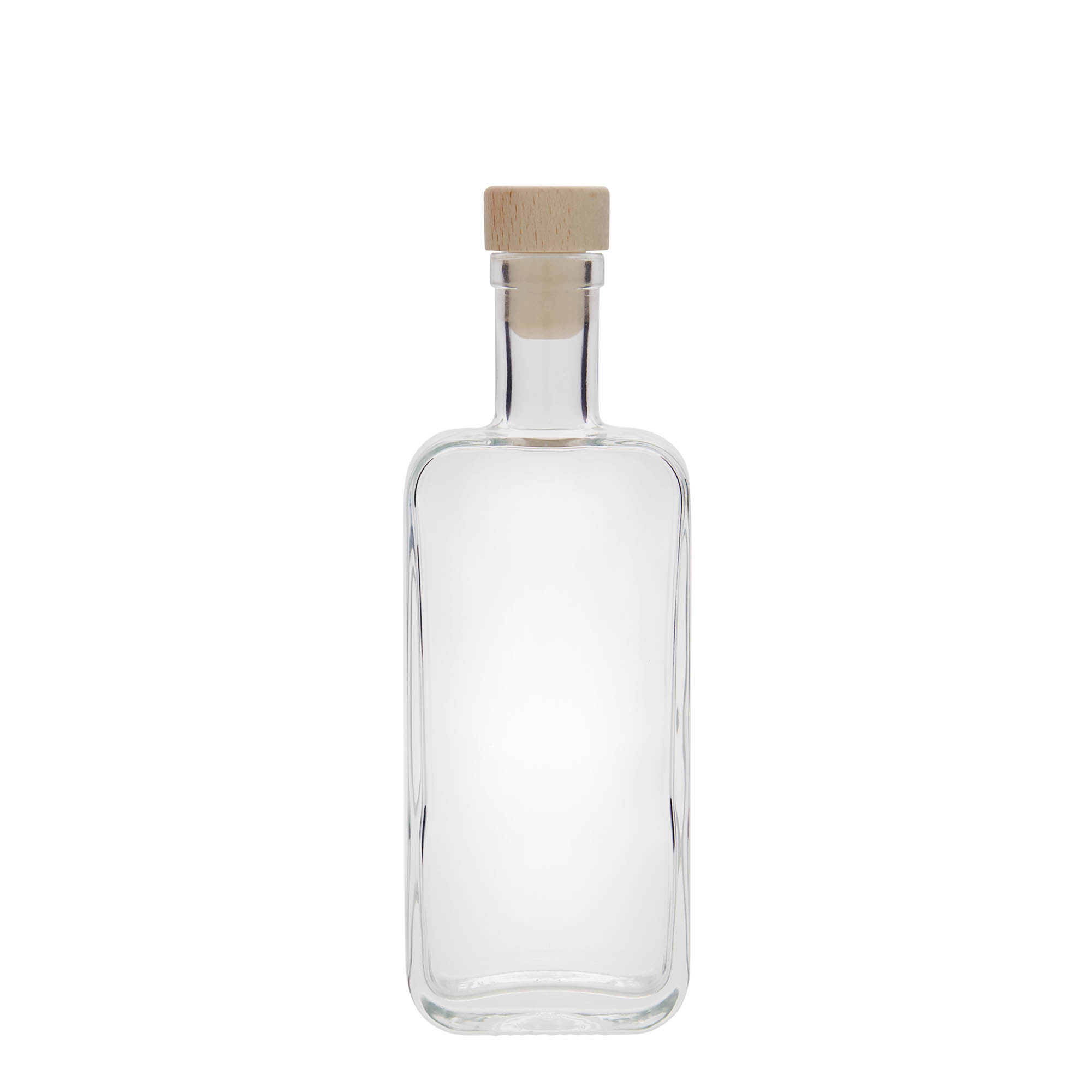 200 ml γυάλινο μπουκάλι 'Nice', ορθογώνιο, στόμιο: φελλός