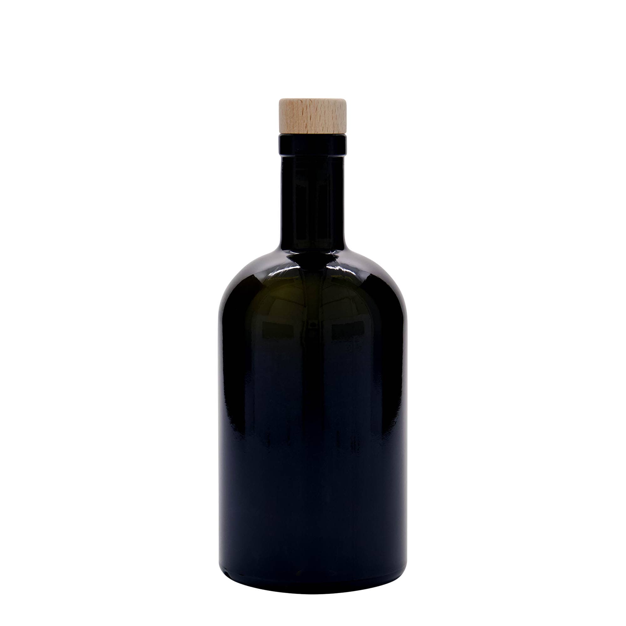 500 ml γυάλινο μπουκάλι 'Farmacia', παλαιωμένο πράσινο, στόμιο: φελλός