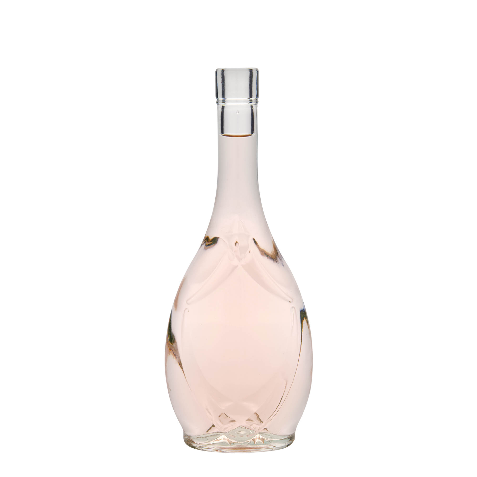500 ml γυάλινο μπουκάλι 'Saragossa', οβάλ, στόμιο: φελλός