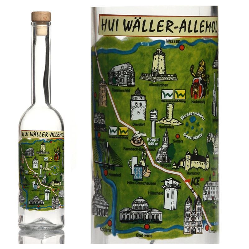 500 ml γυάλινο μπουκάλι 'Opera', σχέδιο: Westerwald, στόμιο: φελλός 500 ml γυάλινο μπουκάλι 'Opera', σχέδιο: Westerwald, στόμιο: φελλός