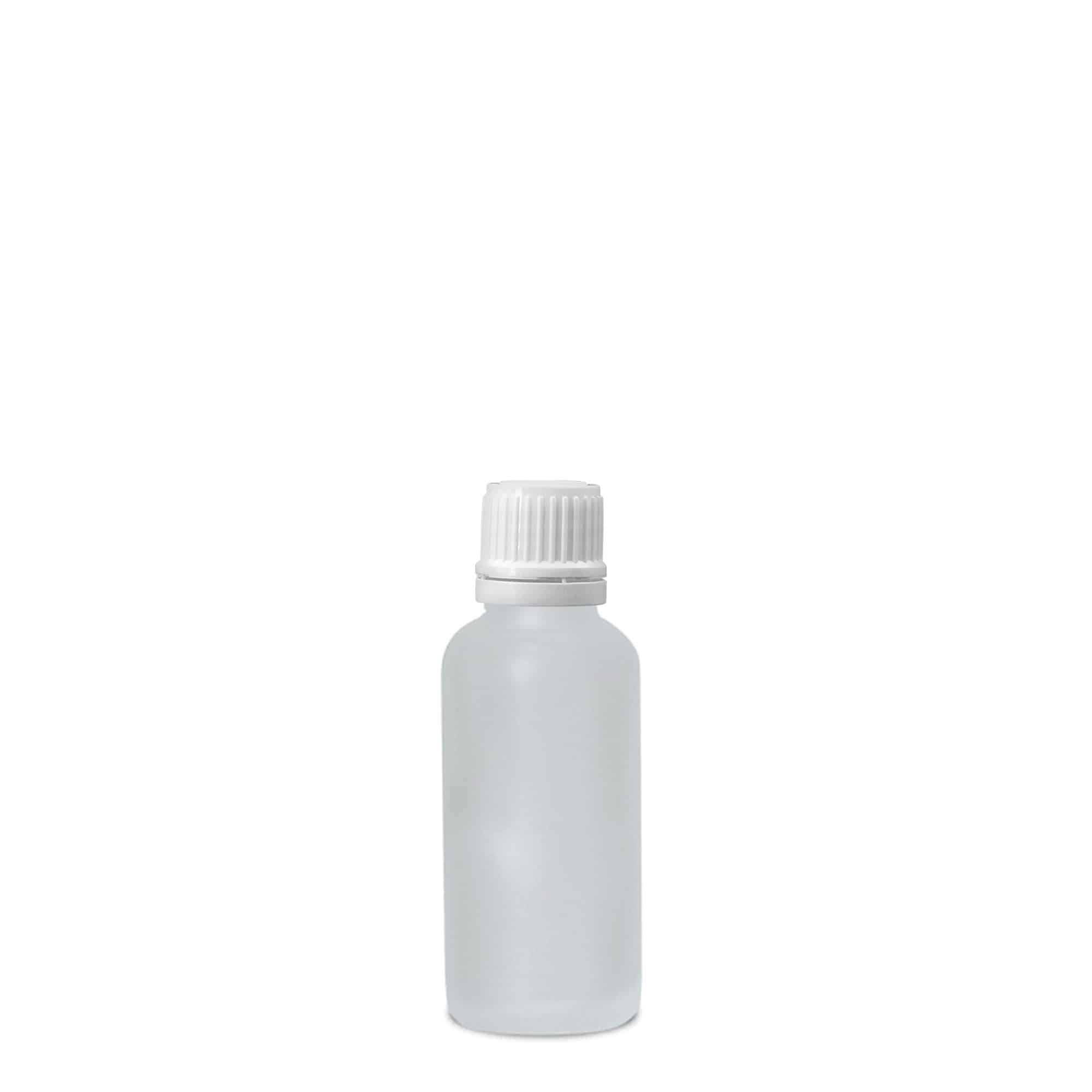 30 ml φαρμακευτικό μπουκάλι, γυαλί, καφέ ματ, στόμιο: DIN 18
