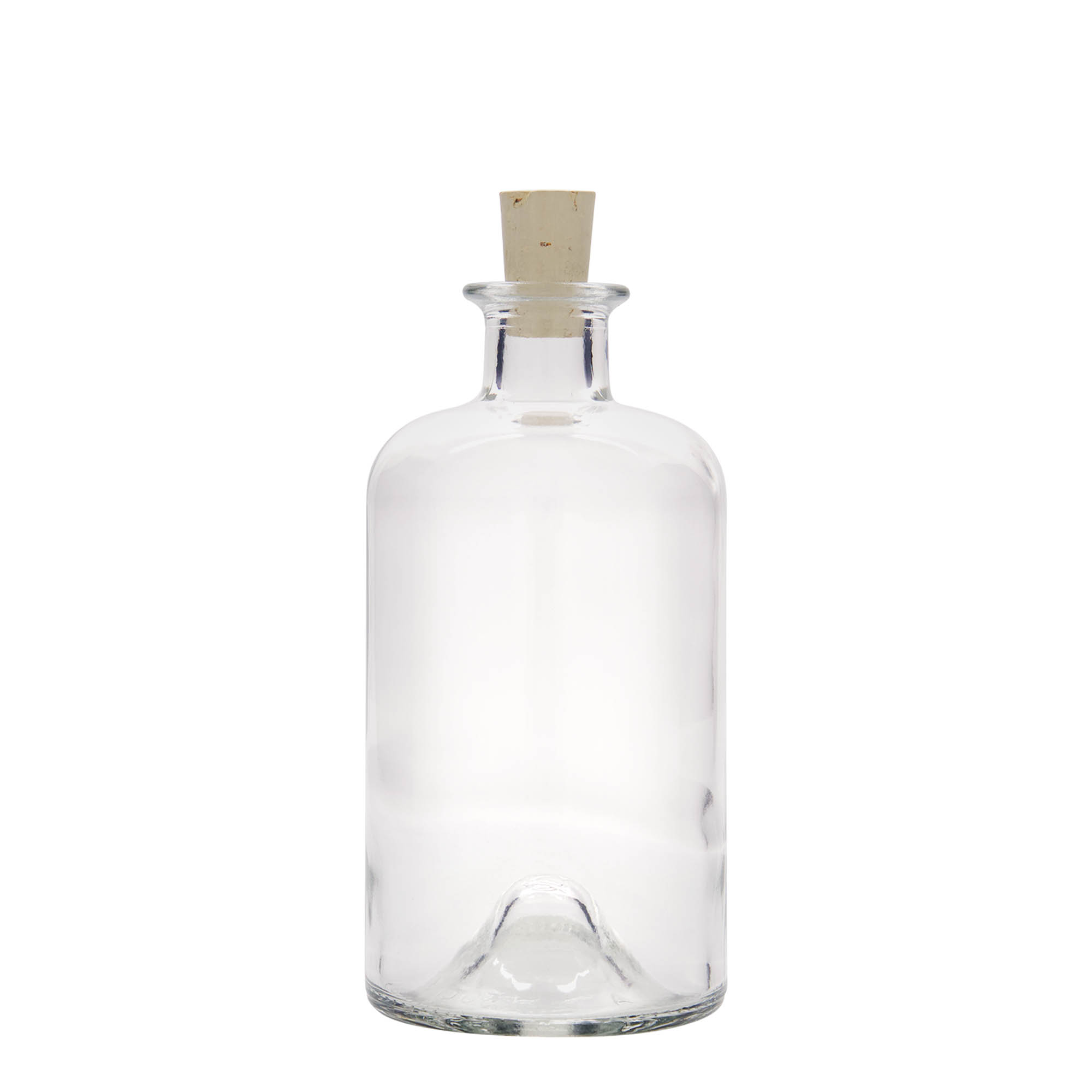 500 ml γυάλινο μπουκάλι φαρμακοποιού 'Γιατρός', στόμιο: φελλός