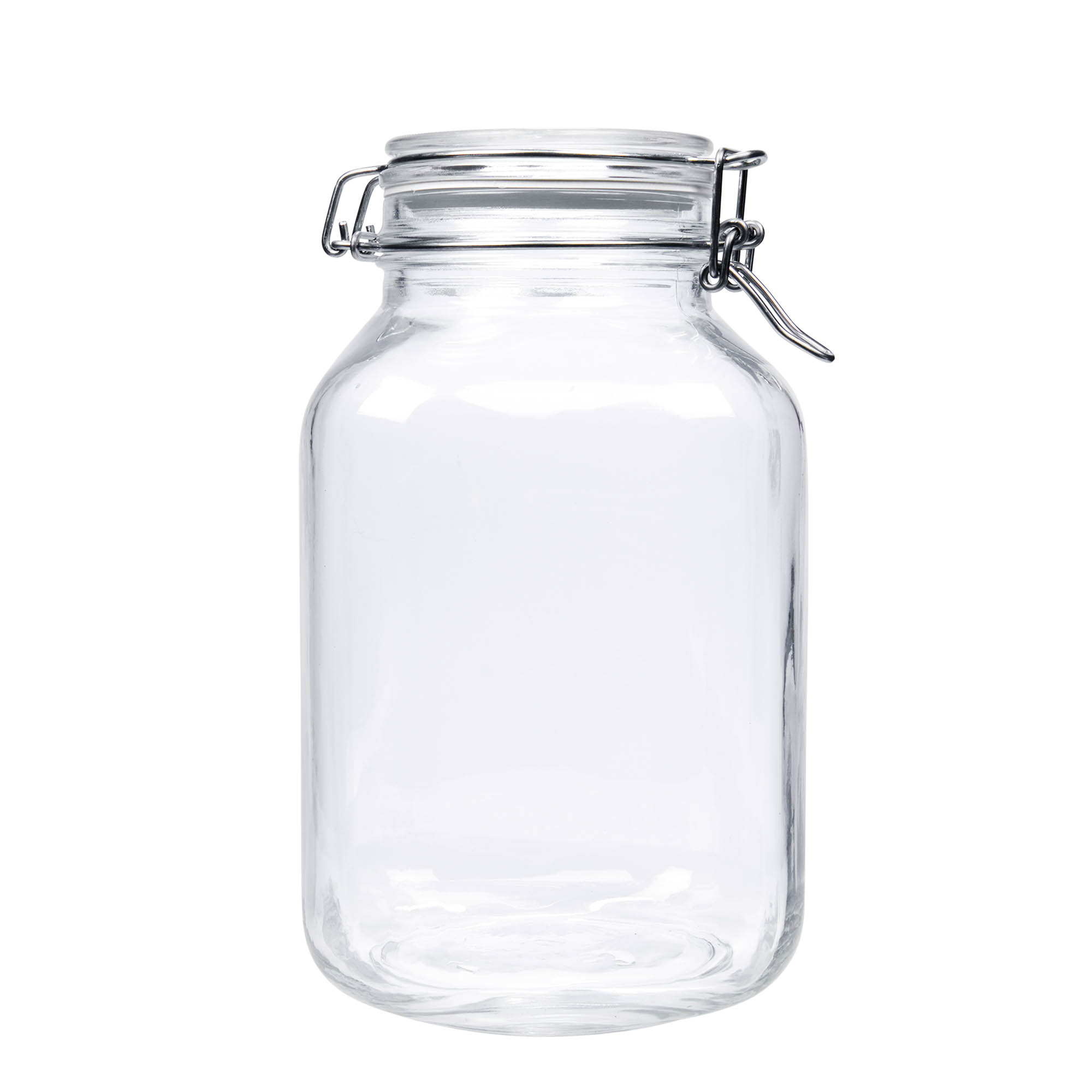 3.000 ml βάζο με μεταλλικό σύρμα κλεισίματος 'Fido', τετράγωνο, στόμιο: κλείσιμο με μεταλλικό σύρμα