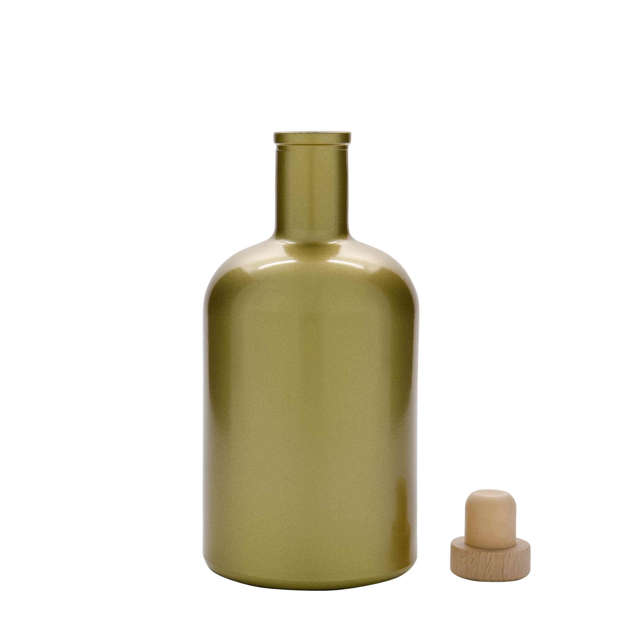 700 ml γυάλινο μπουκάλι 'Gerardino', χρυσό, στόμιο: φελλός