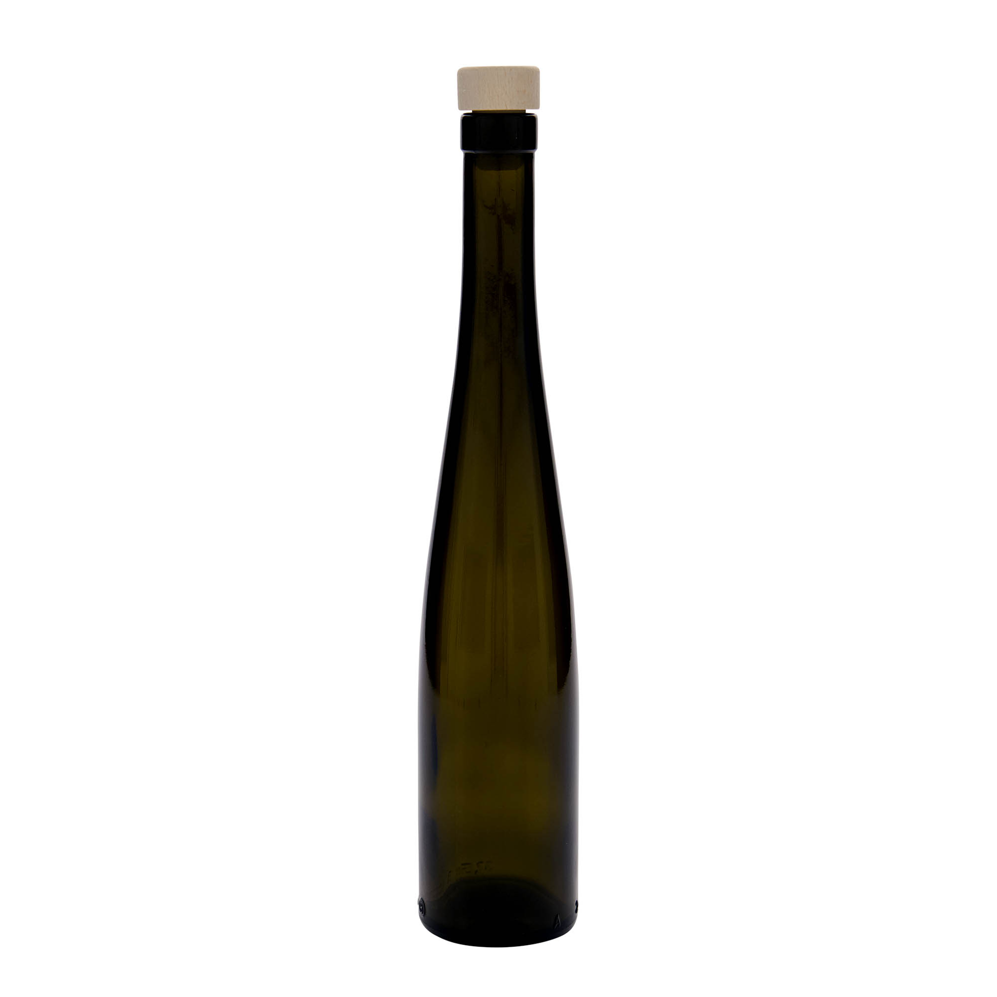 375 ml γυάλινο μπουκάλι 'Weinschlegel', αρχαίο πράσινο, στόμιο: φελλός