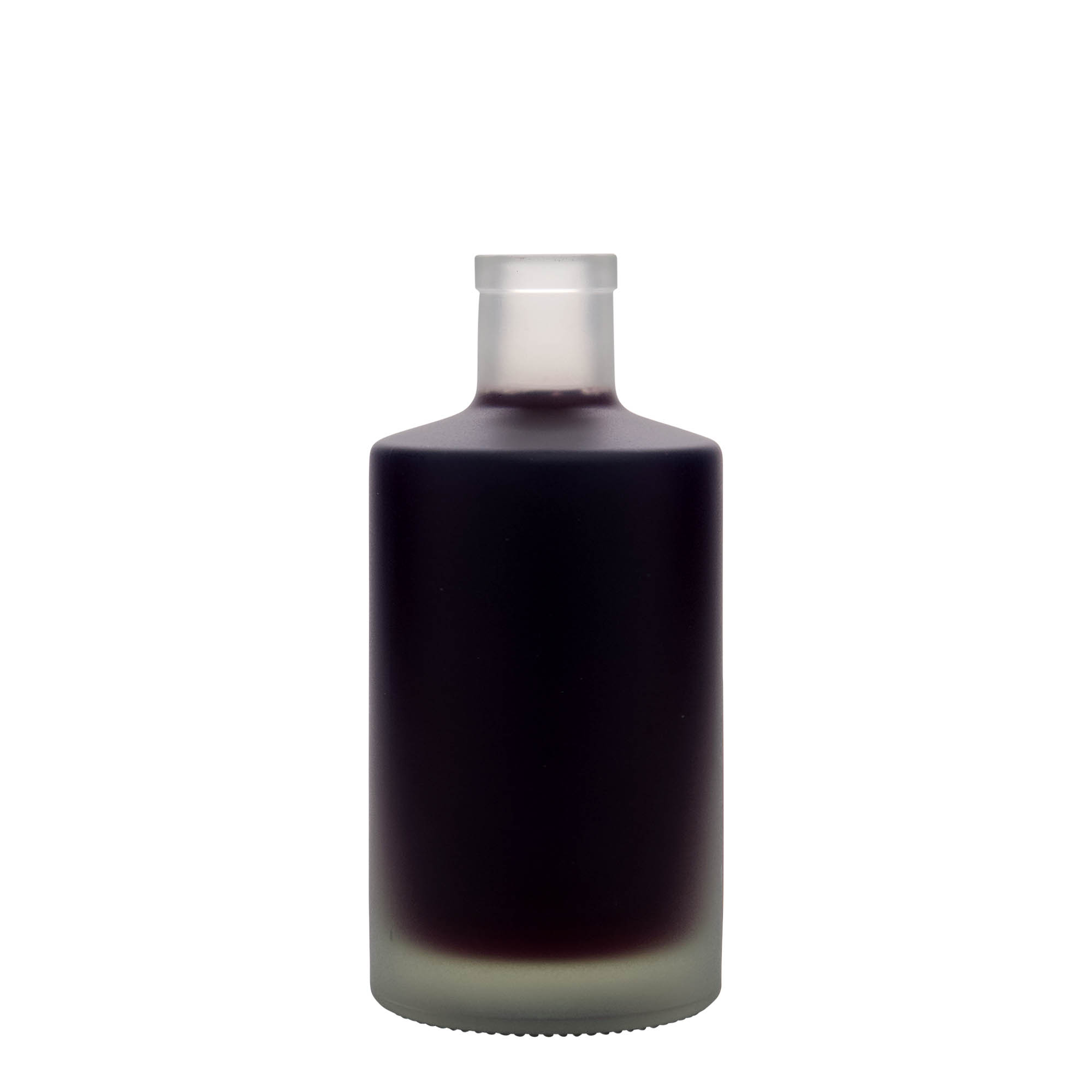 Γυάλινο μπουκάλι 'Caroline' 500 ml, εφέ του πάγου, στόμιο: φελλός