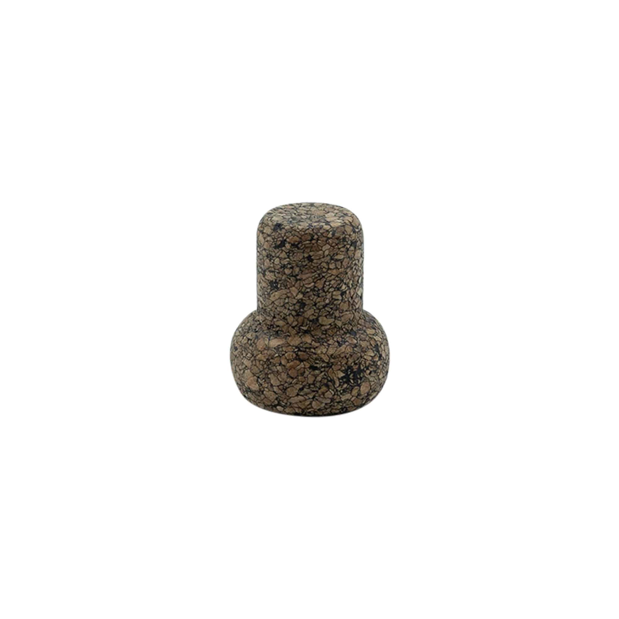 Πώμα από φελλό 'Barrel' 19,5 mm, Corkcoal, για στόμιο: φελλός