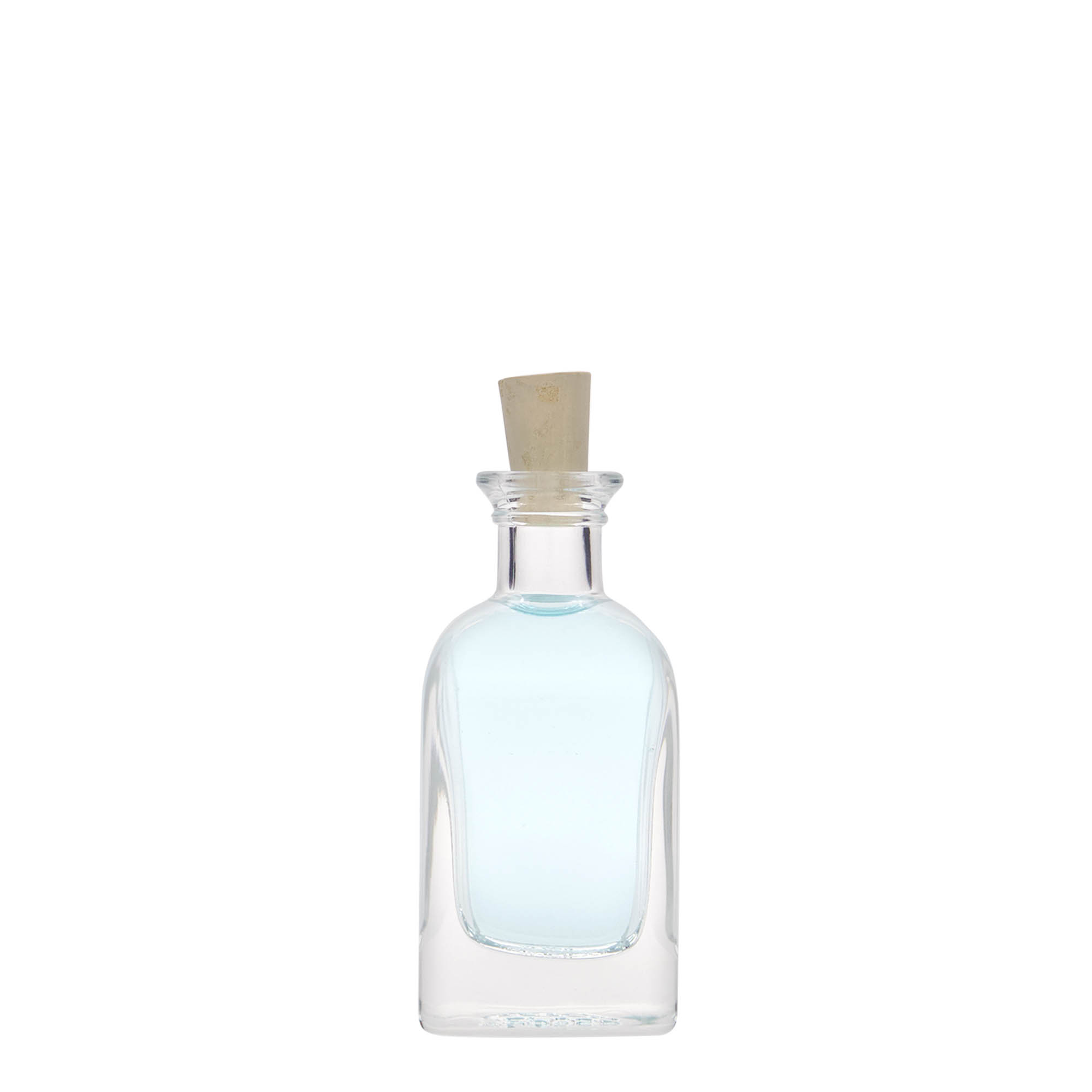 40 ml γυάλινο μπουκάλι Apotheker Carré, τετράγωνο, στόμιο: φελλός