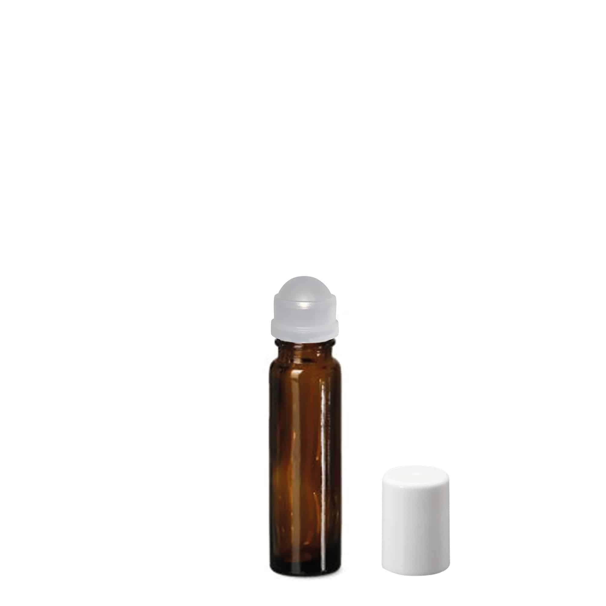 Φιάλη Roll-On 10 ml, γυάλινη, καφέ, στόμιο: βιδωτό καπάκι Φιάλη Roll-On 10 ml, γυάλινη, καφέ, στόμιο: βιδωτό καπάκι