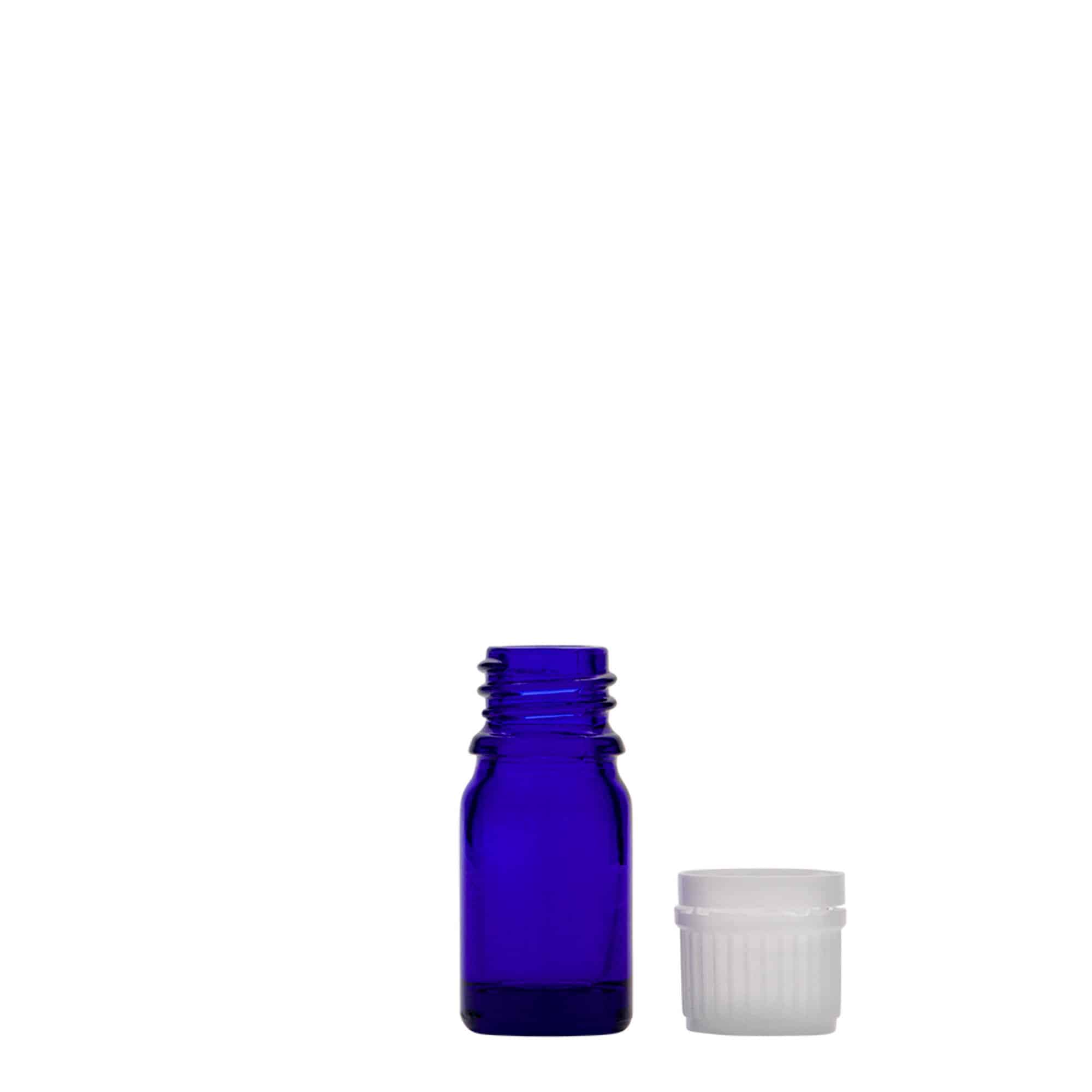 5 ml φιαλίδιο φαρμάκου, γυαλί, βασιλικό μπλε, στόμιο: DIN 18