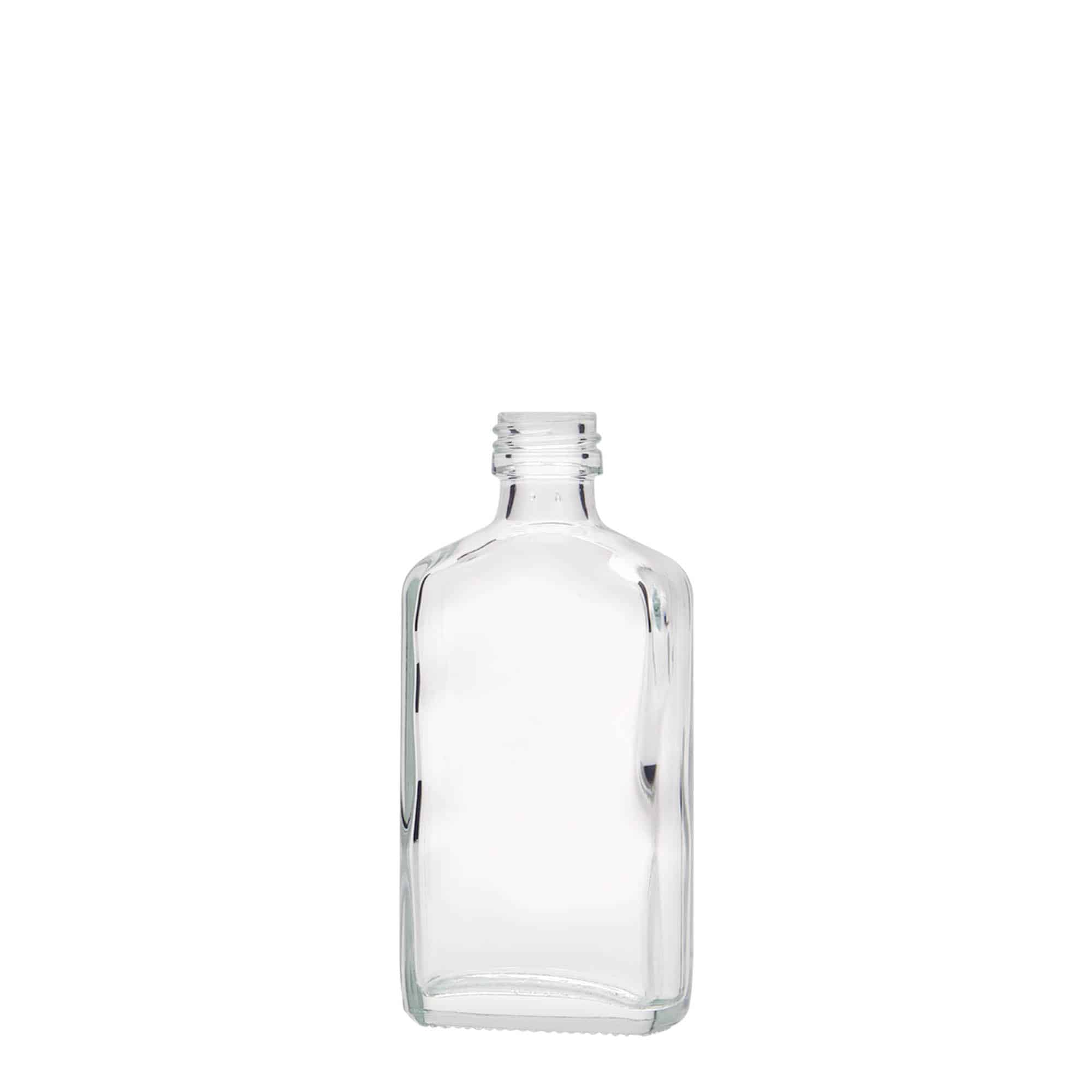 50 ml φιαλίδιο τσέπης, ορθογώνιο, γυαλί, στόμιο: PP 18