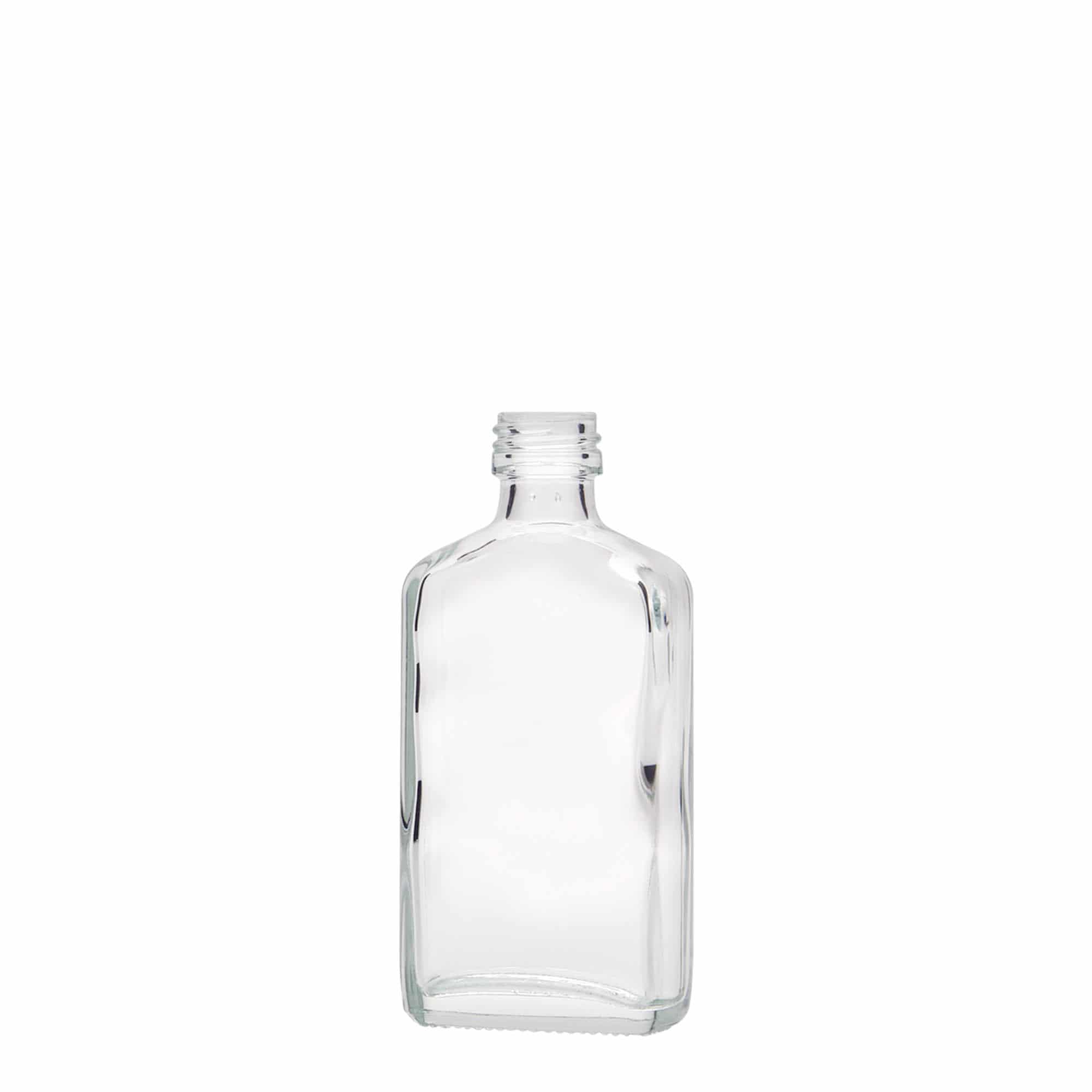 50 ml φιαλίδιο τσέπης, ορθογώνιο, γυαλί, στόμιο: PP 18