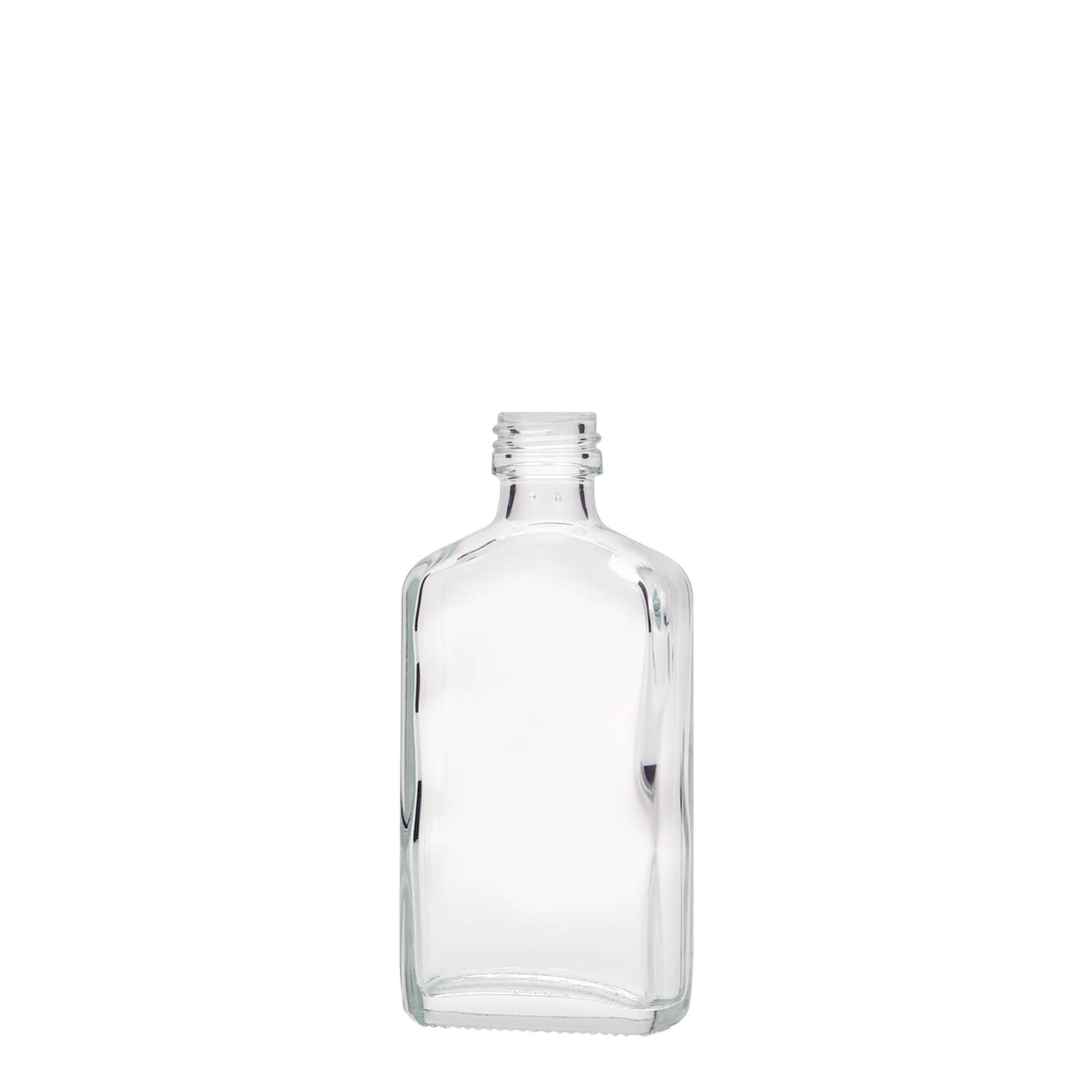 50 ml φιαλίδιο τσέπης, ορθογώνιο, γυαλί, στόμιο: PP 18 50 ml φιαλίδιο τσέπης, ορθογώνιο, γυαλί, στόμιο: PP 18