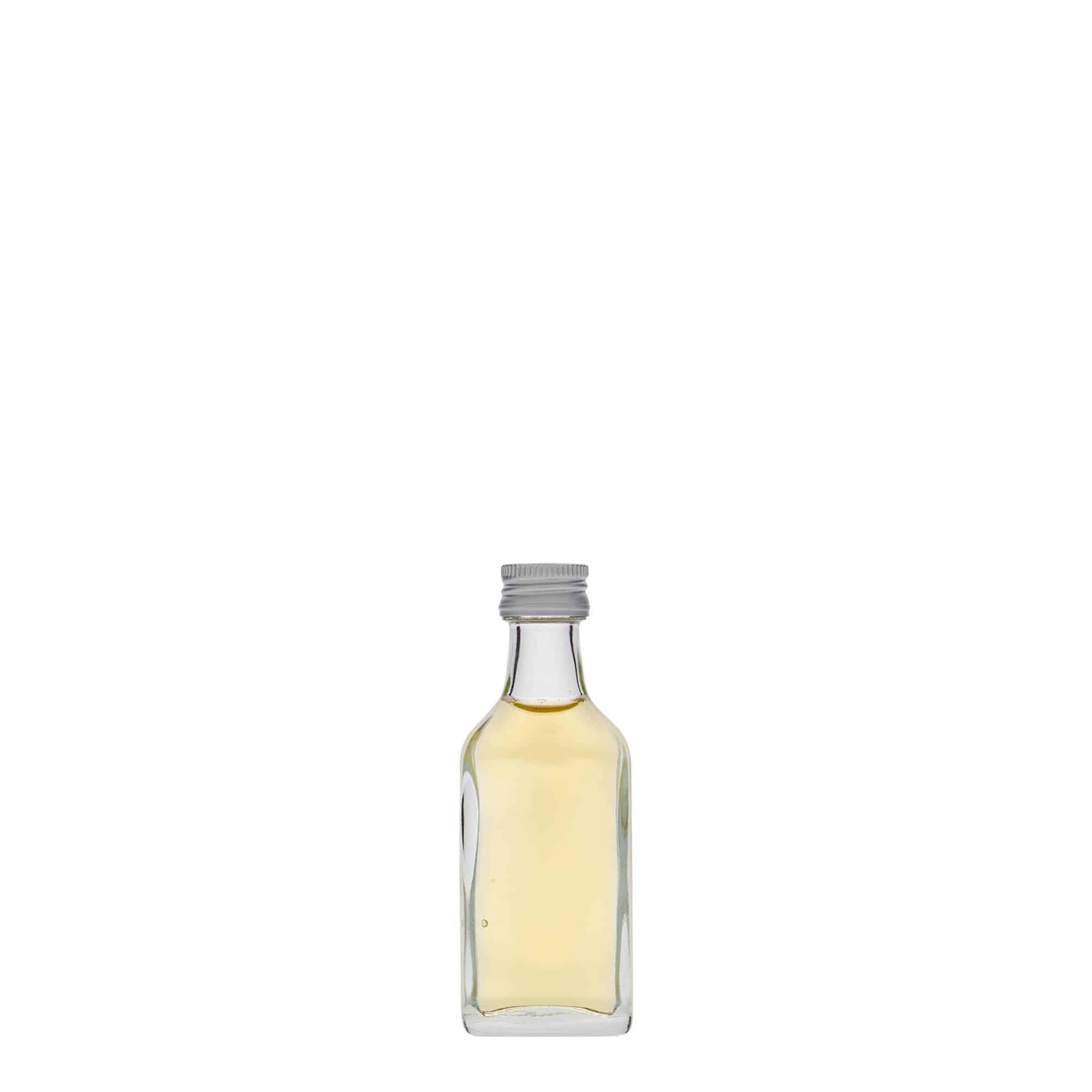 20 ml φορητό μπουκάλι, ορθογώνιο, γυαλί, στόμιο: PP 18