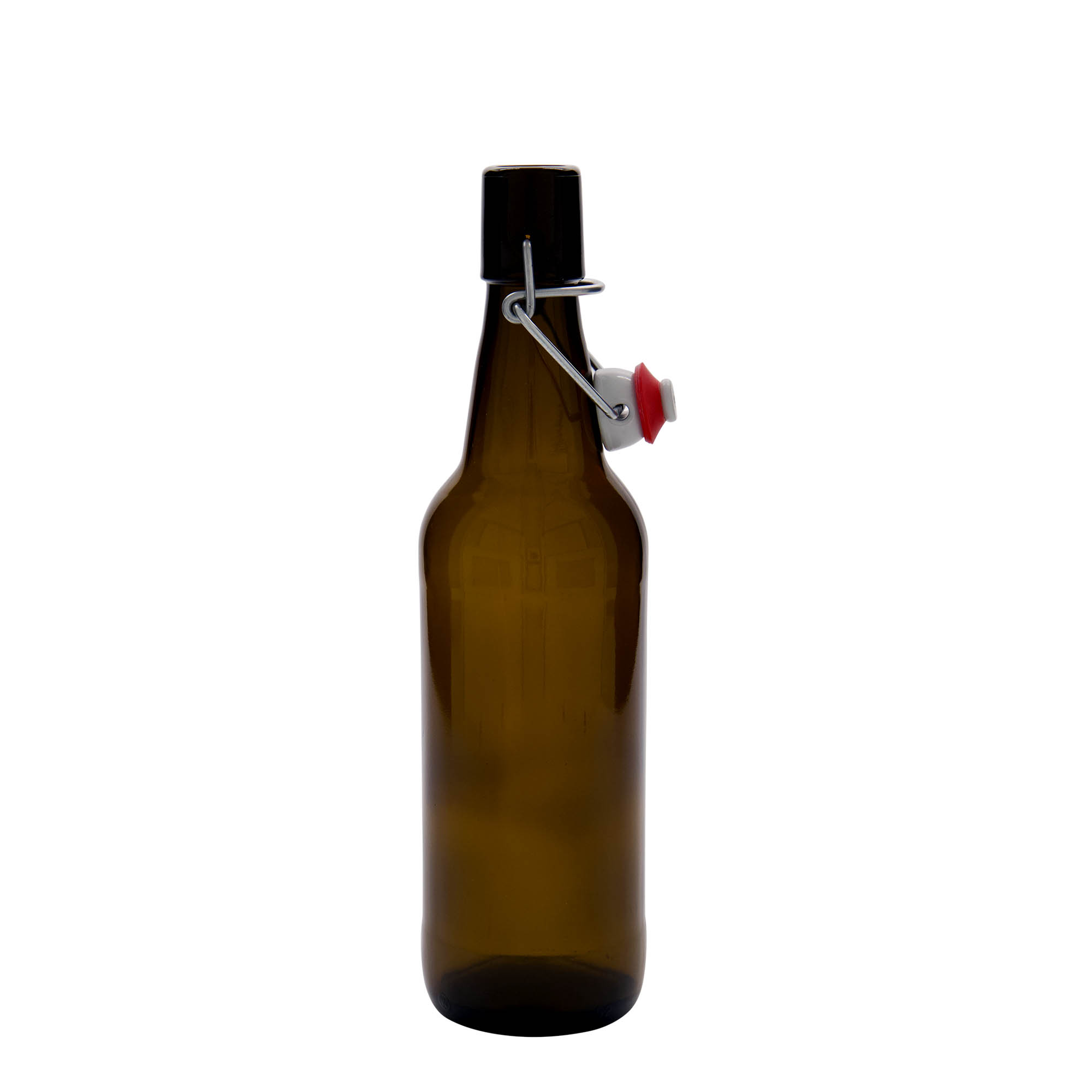500 ml μπουκάλι μπύρας, γυαλί, καφέ, στόμιο: κούμπωμα με αγκράφα