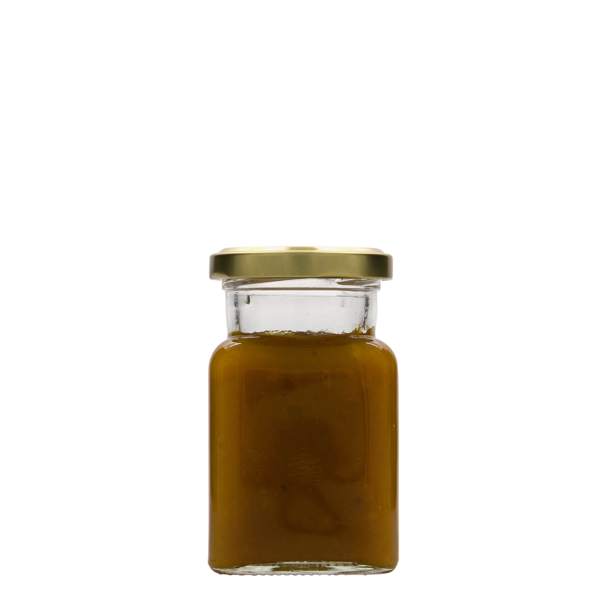 150 ml τετράγωνο γυάλινο βάζο, στόμιο: Twist-Off (TO 53)