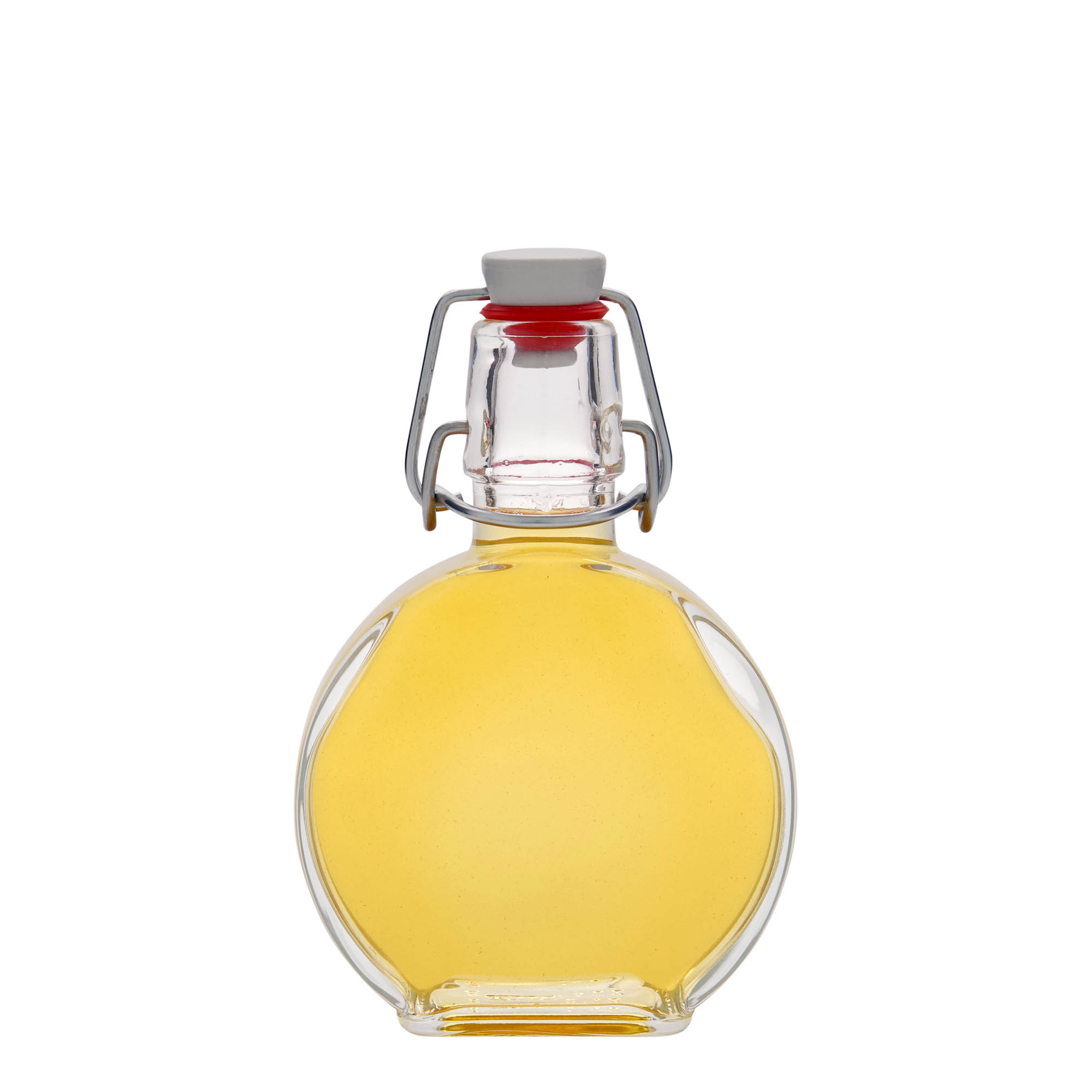 200 ml γυάλινο μπουκάλι 'Sensatione', ορθογώνιο, στόμιο: κλείσιμο με μπρούτζινο κλιπ