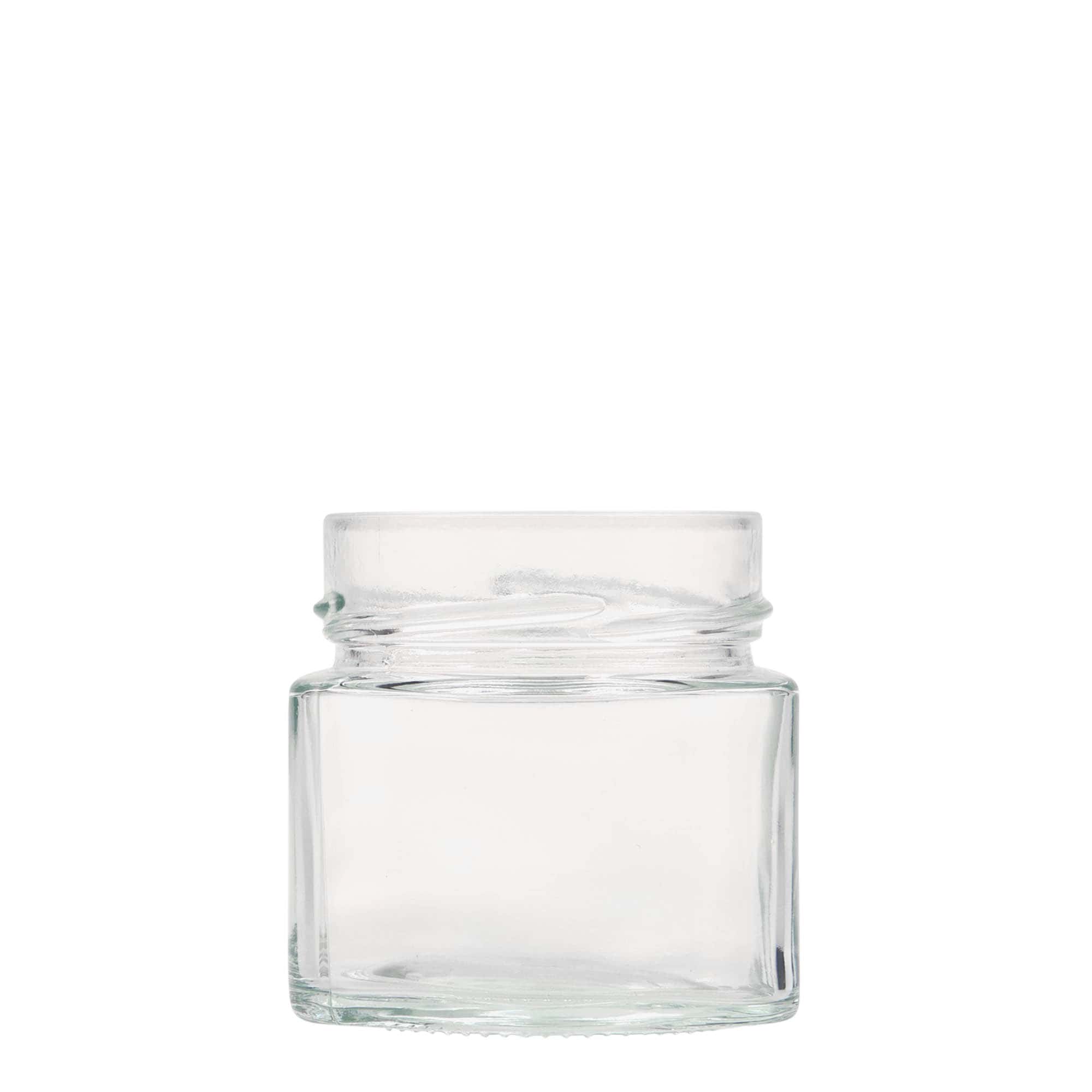 212 ml τετράγωνο γυάλινο βάζο 'Kimba', στόμιο: Extra-Deep-Twist-Off (EDTO 70)