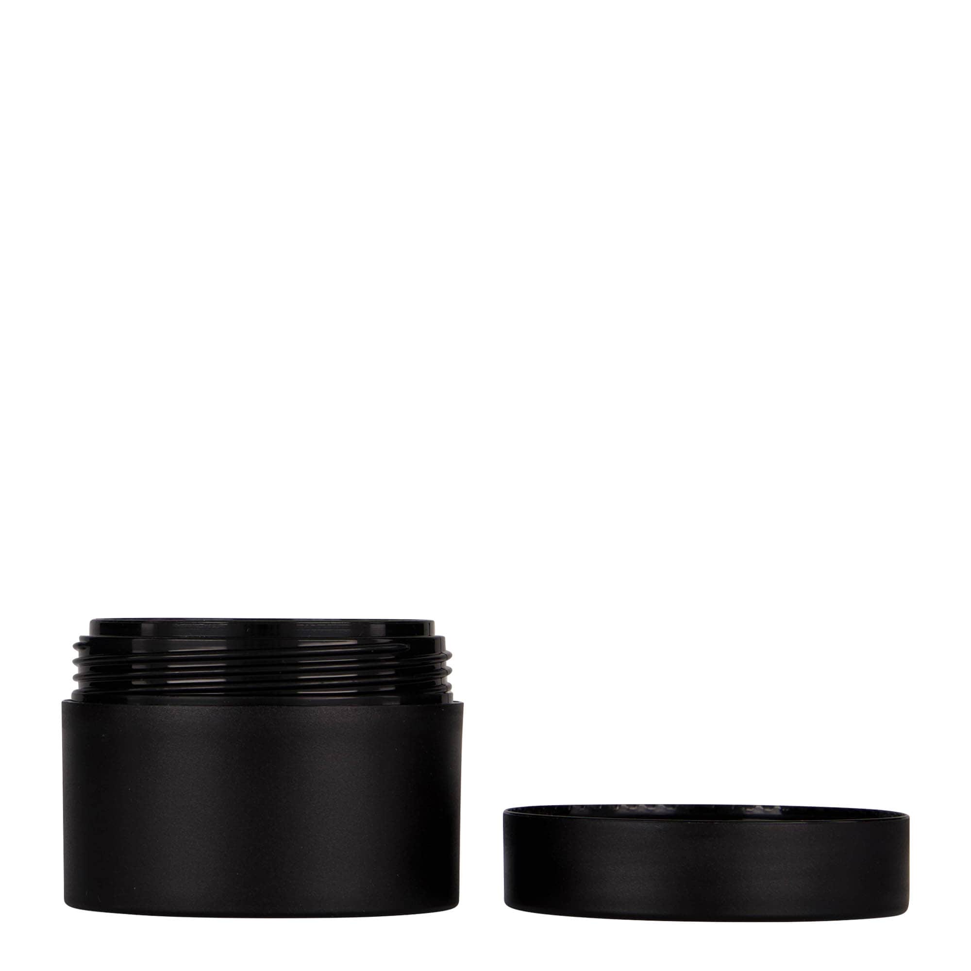 50 ml πλαστικό δοχείο 'Antonella', PP, μαύρο, στόμιο: βιδωτό καπάκι