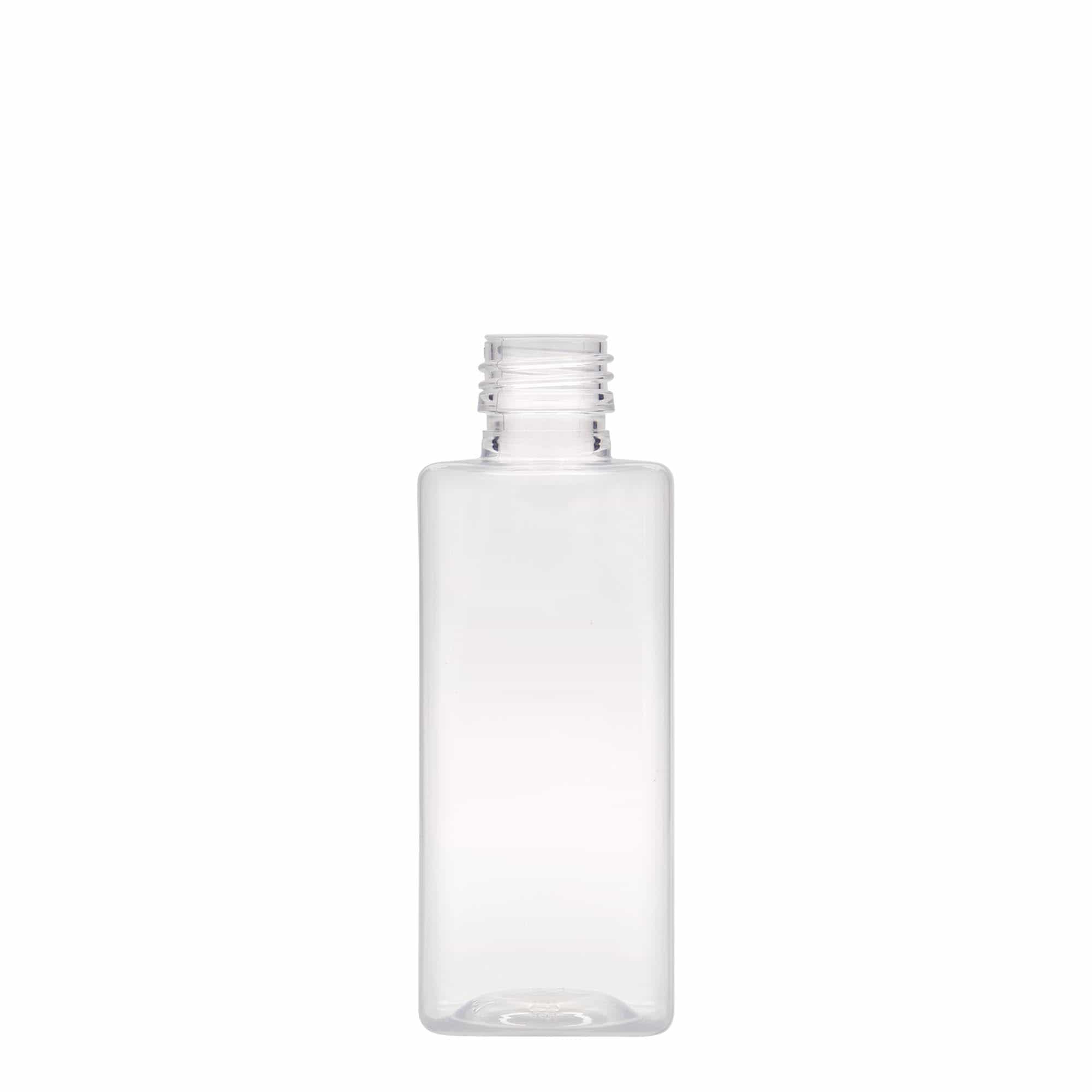 250 ml φιάλη PET 'Karl', τετράγωνη, πλαστικό, στόμιο: PP 28