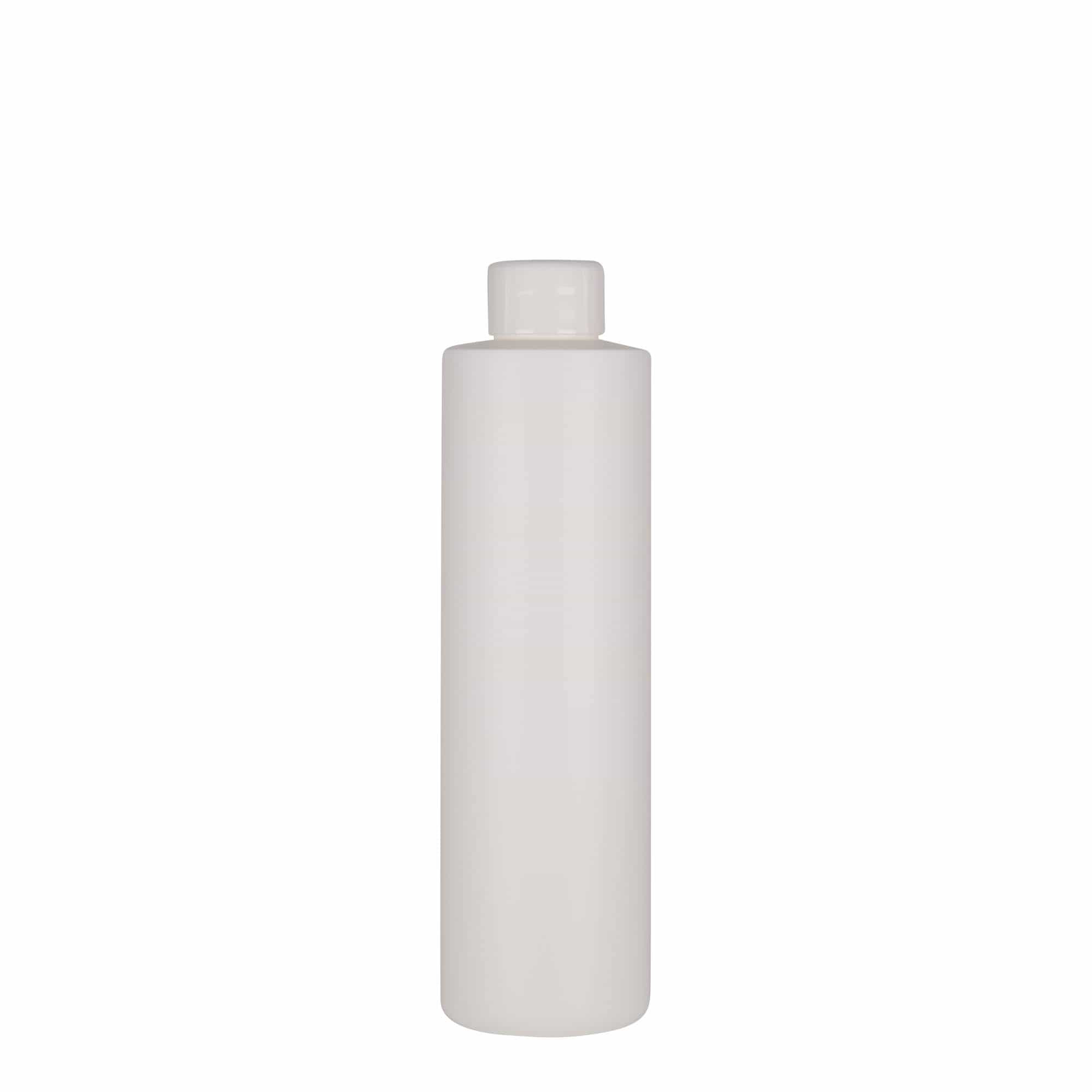 Πλαστικό μπουκάλι 'Pipe' 250 ml, Green HDPE, λευκό, στόμιο: 24/410
