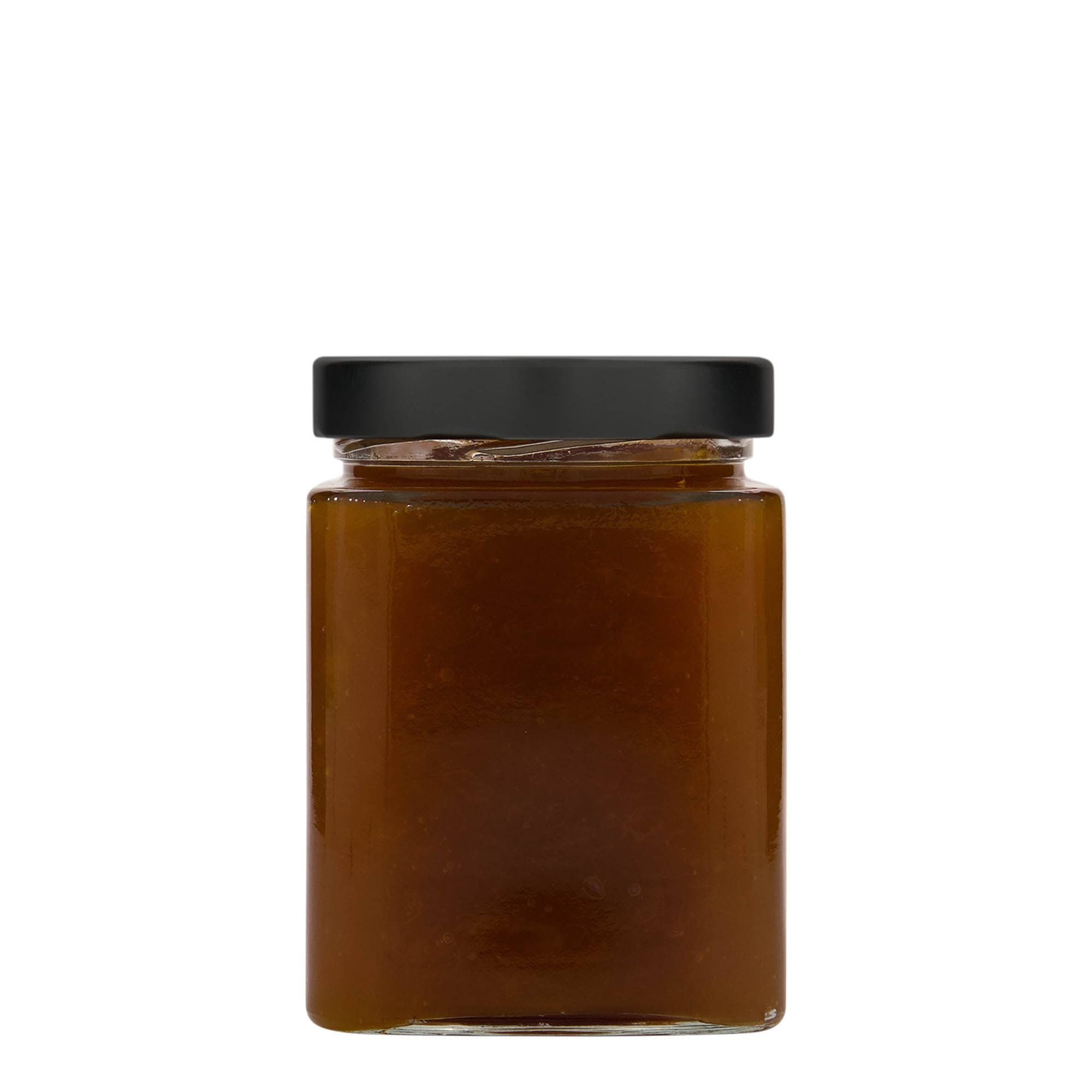 580 ml τετράγωνο γυάλινο βάζο 'Ikarus', στόμιο: Deep-Twist-Off (DTO 82)