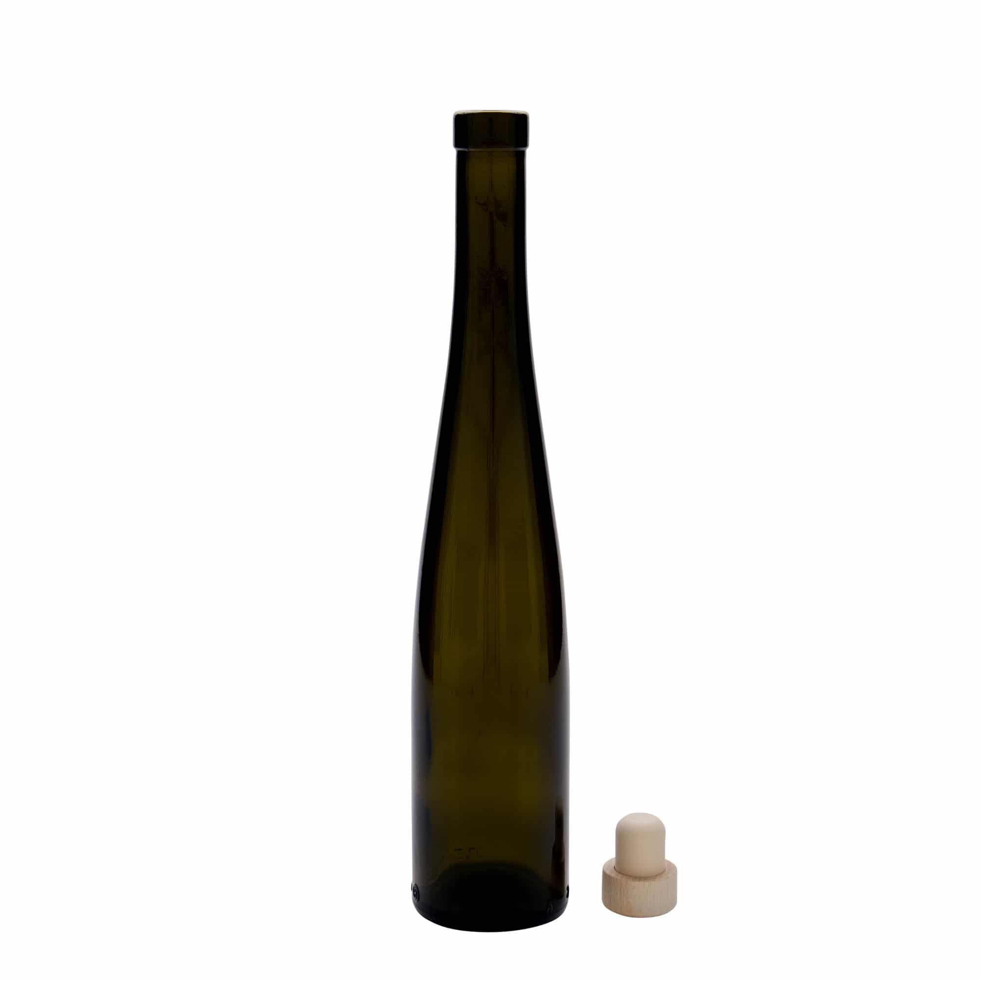 375 ml γυάλινο μπουκάλι 'Weinschlegel', αρχαίο πράσινο, στόμιο: φελλός