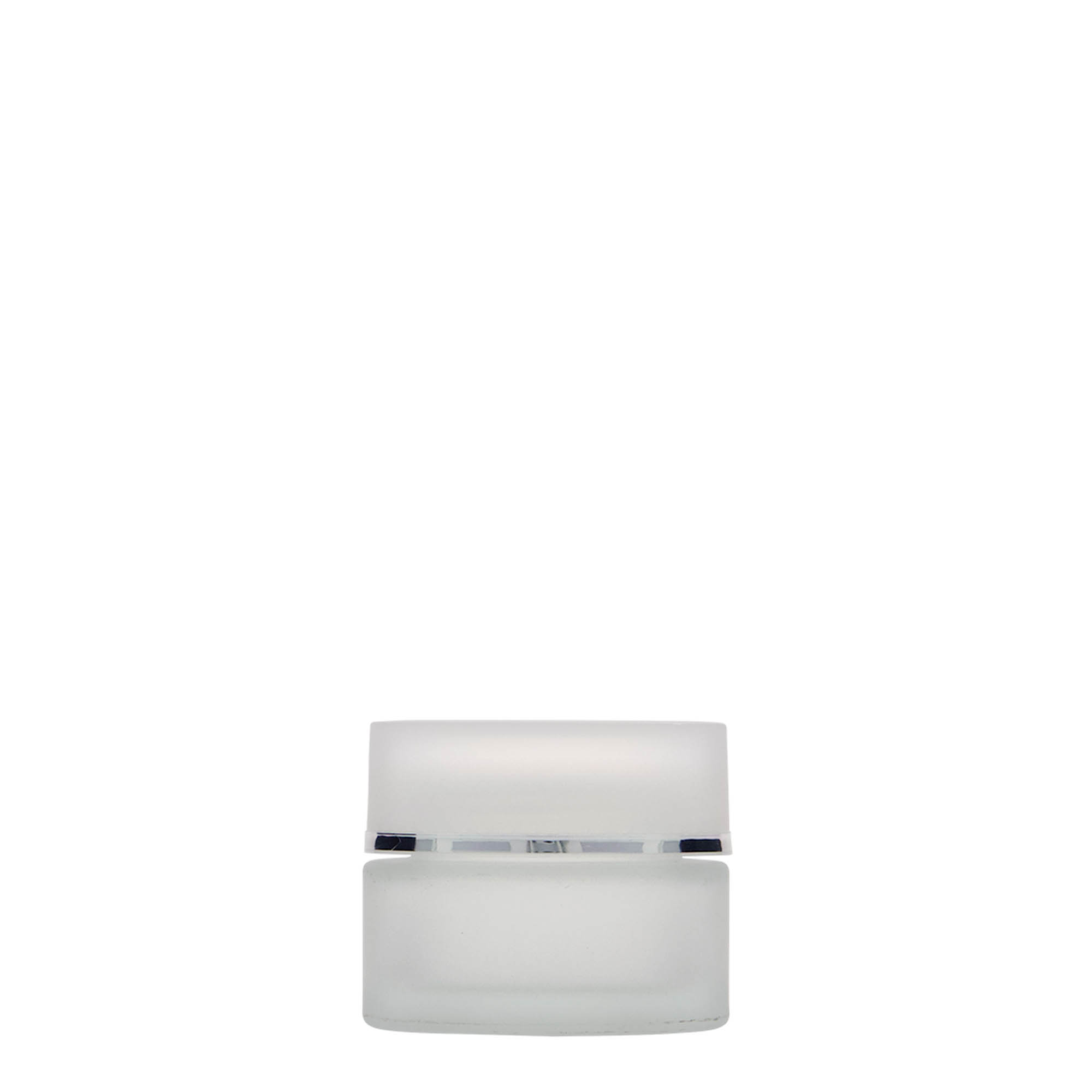15 ml βαζάκι 'Platin Edition', γυαλί, παγωμένο, στόμιο: βιδωτό καπάκι