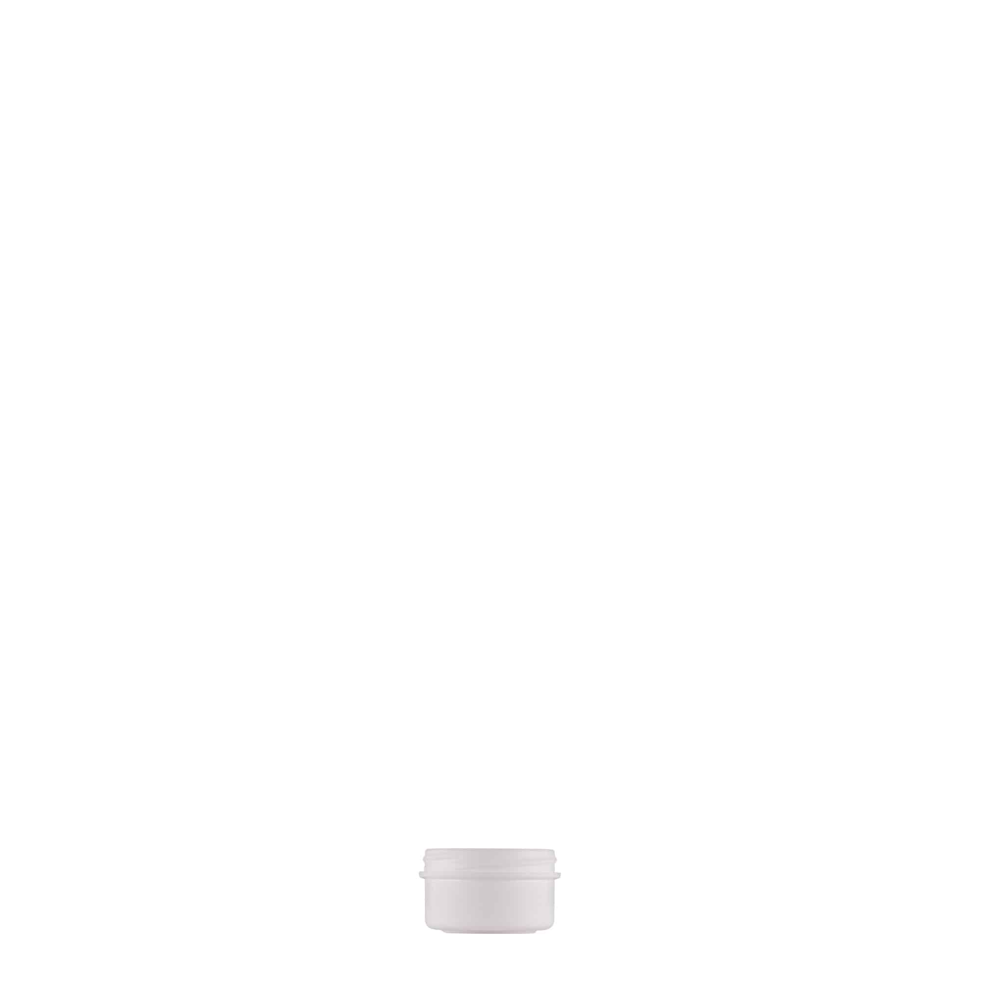 Πλαστικό βάζο 'White Line' 6 ml, PP, λευκό, στόμιο: βιδωτό πώμα