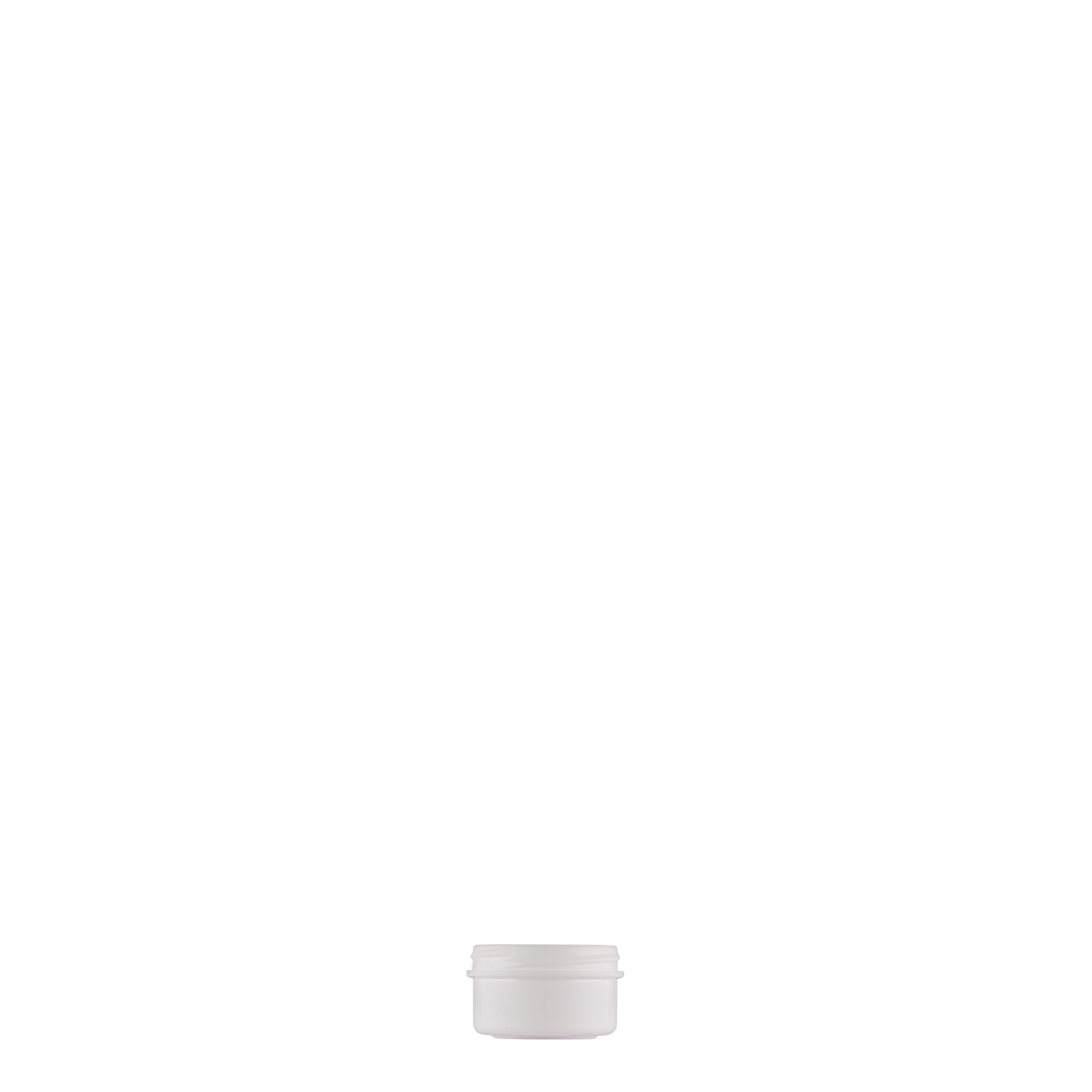 6 ml πλαστικό δοχείο 'White Line', PP, λευκό, στόμιο: βιδωτό καπάκι