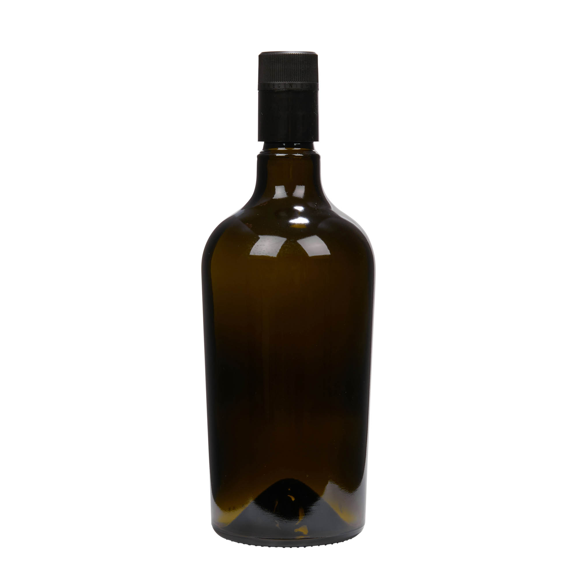 750 ml μπουκάλι ξυδιού/λαδιού 'Oleum', γυαλί, παλαιωμένο πράσινο, στόμιο: DOP