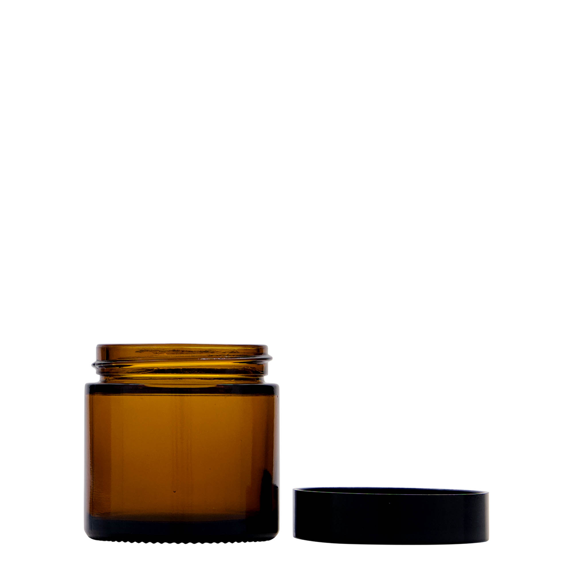 60 ml βαζάκι 'Brown Line', γυαλί, καφέ, στόμιο: βιδωτό καπάκι