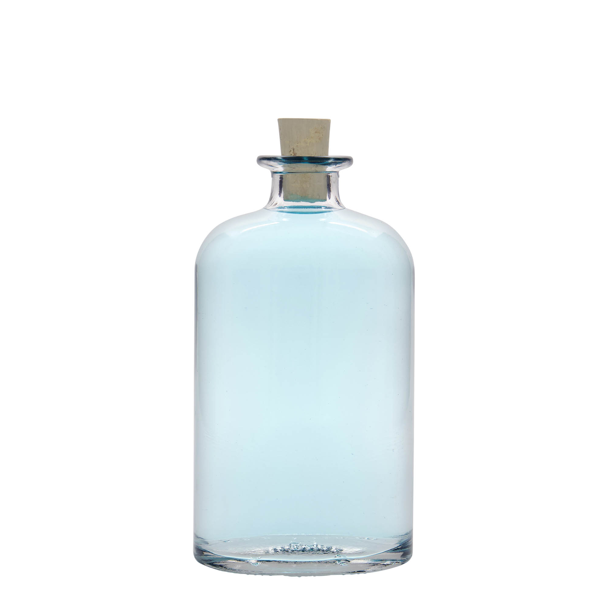500 ml γυάλινο μπουκάλι 'Dundee', οβάλ, στόμιο: φελλός