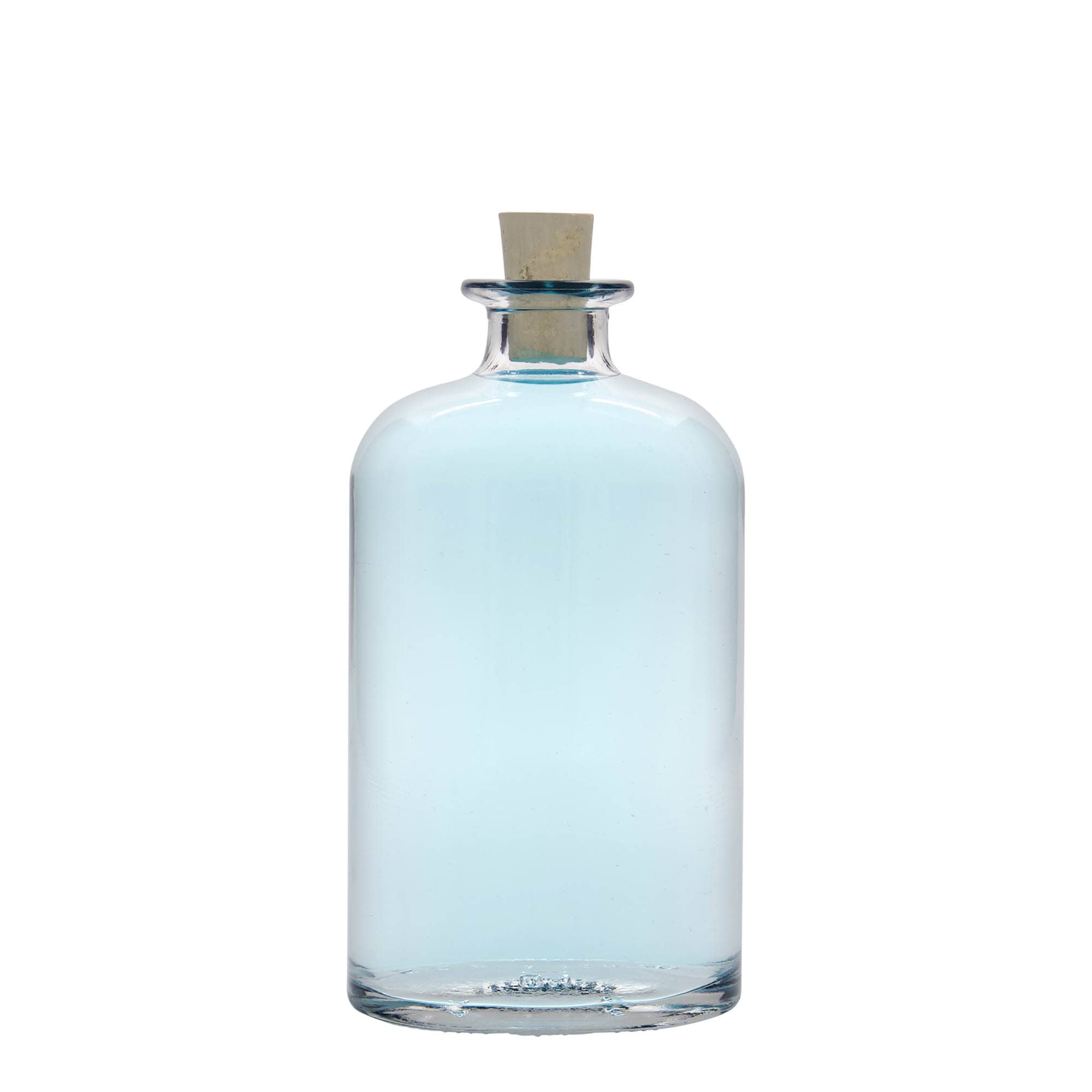 500 ml γυάλινο μπουκάλι 'Dundee', οβάλ, στόμιο: φελλός