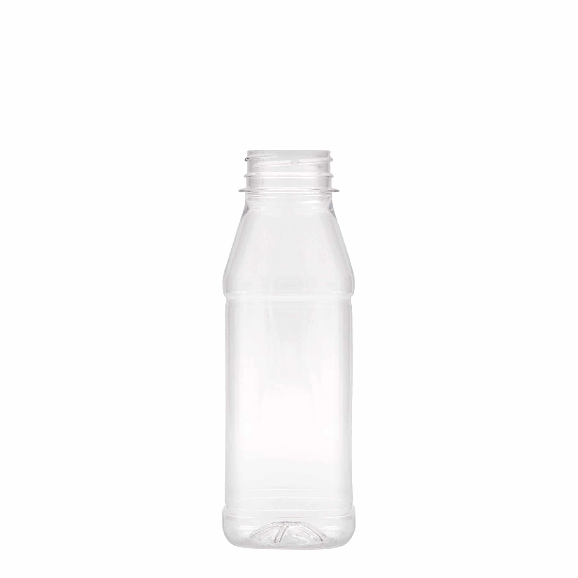 Μπουκάλι PET 'Milk and Juice Carré' 330 ml, τετράγωνο, πλαστικό, στόμιο: 38 mm