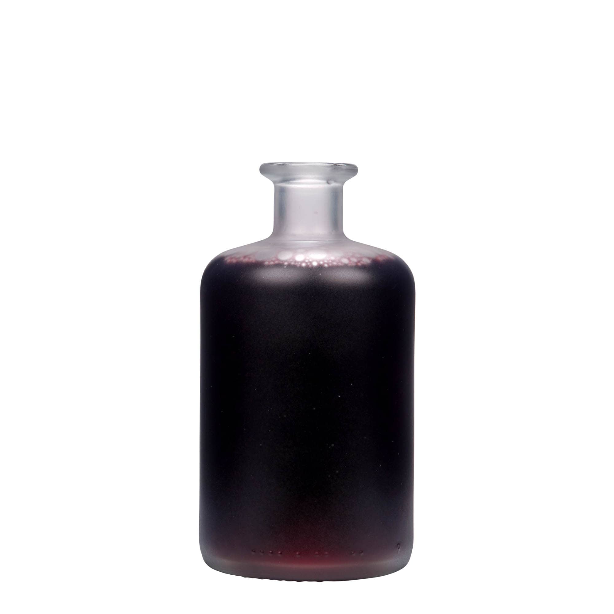 500 ml γυάλινο μπουκάλι φαρμακοποιού, παγωμένο, στόμιο: φελλός 500 ml γυάλινο μπουκάλι φαρμακοποιού, παγωμένο, στόμιο: φελλός