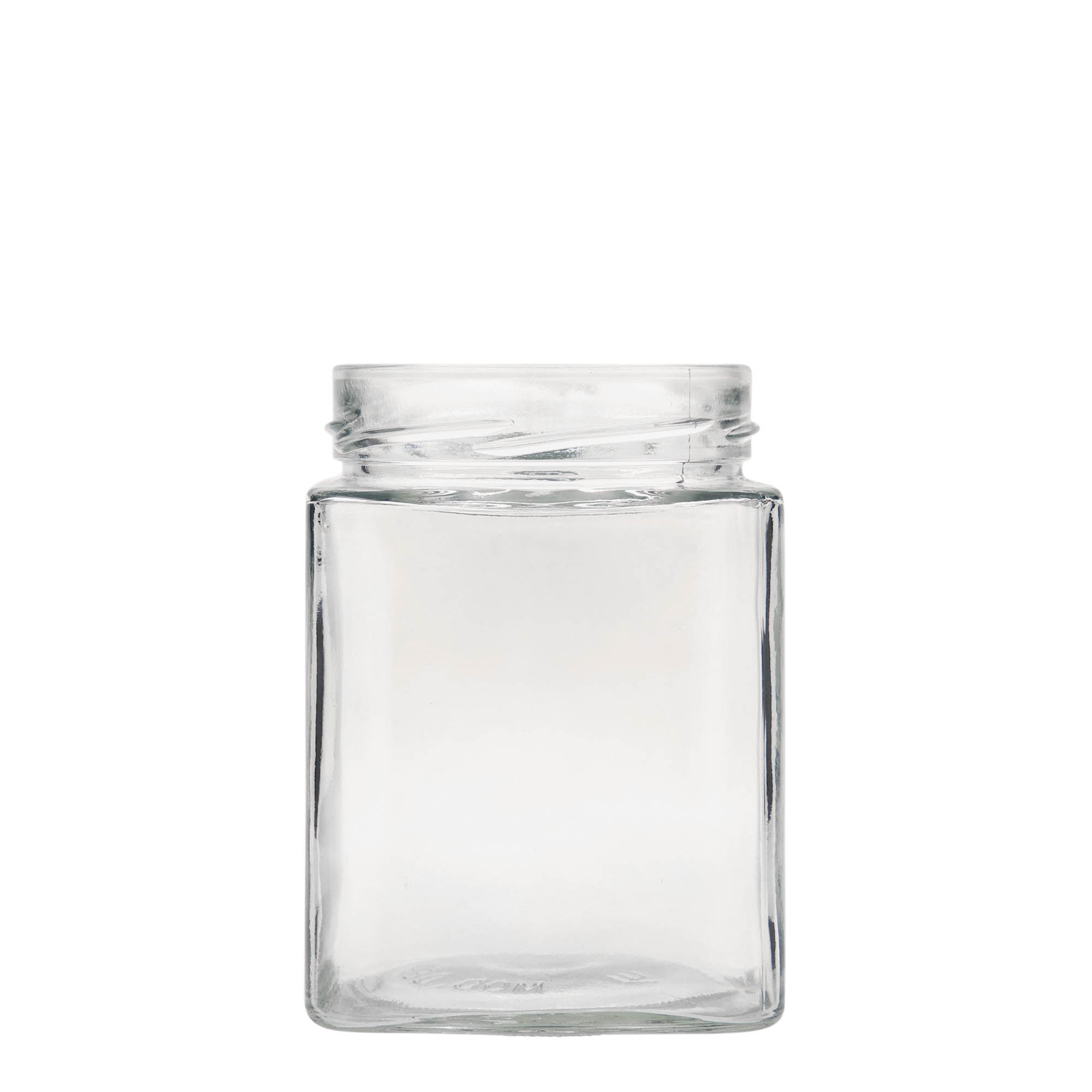 580 ml τετράγωνο γυάλινο βάζο 'Ikarus', στόμιο: Deep-Twist-Off (DTO 82)