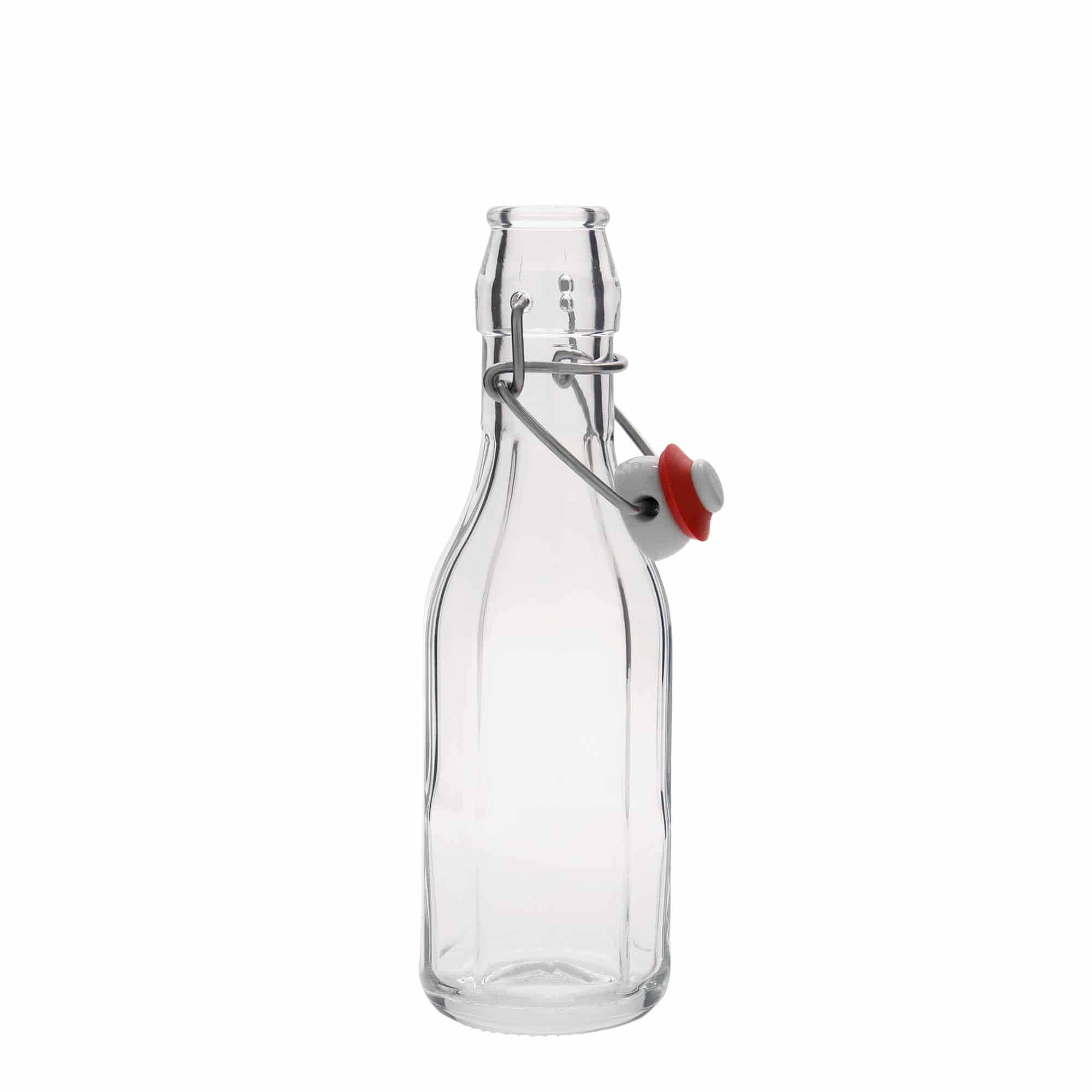 250 ml γυάλινο μπουκάλι 'Bravo', δεκαγωνικό, στόμιο: κλείσιμο με μεταλλικό κλιπ 250 ml γυάλινο μπουκάλι 'Bravo', δεκαγωνικό, στόμιο: κλείσιμο με μεταλλικό κλιπ