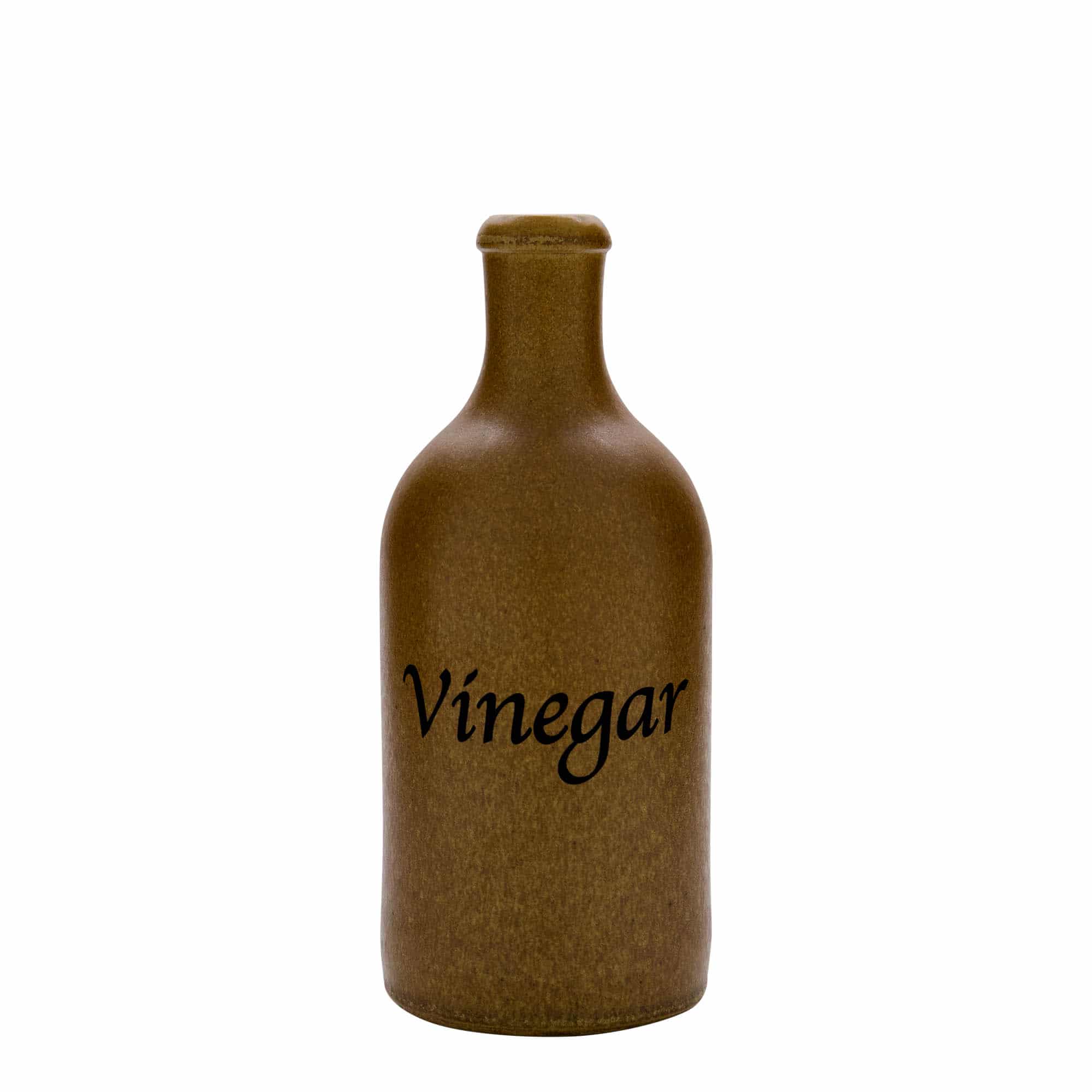 Κεραμικό μπουκάλι 500 ml, σχέδιο: Vinegar, κεραμικό, καφέ κρυσταλλιζέ, στόμιο: φελλός Κεραμικό μπουκάλι 500 ml, σχέδιο: Vinegar, κεραμικό, καφέ κρυσταλλιζέ, στόμιο: φελλός