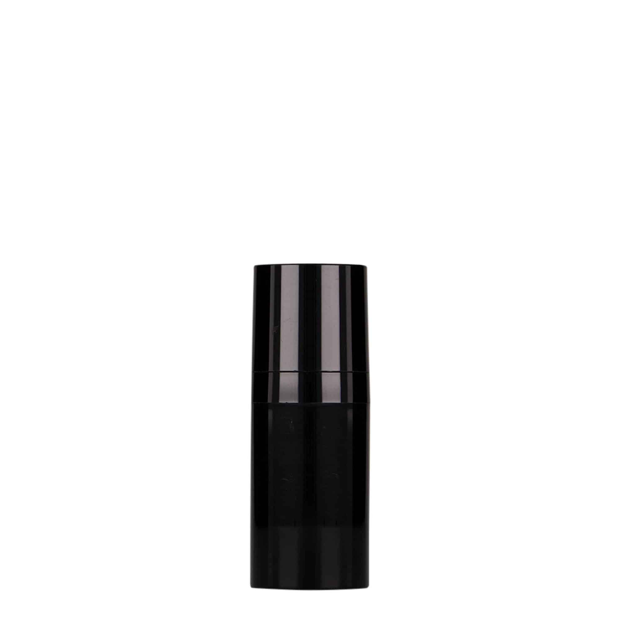 15 ml Airless Dispenser 'Micro', πλαστικό PP, μαύρο