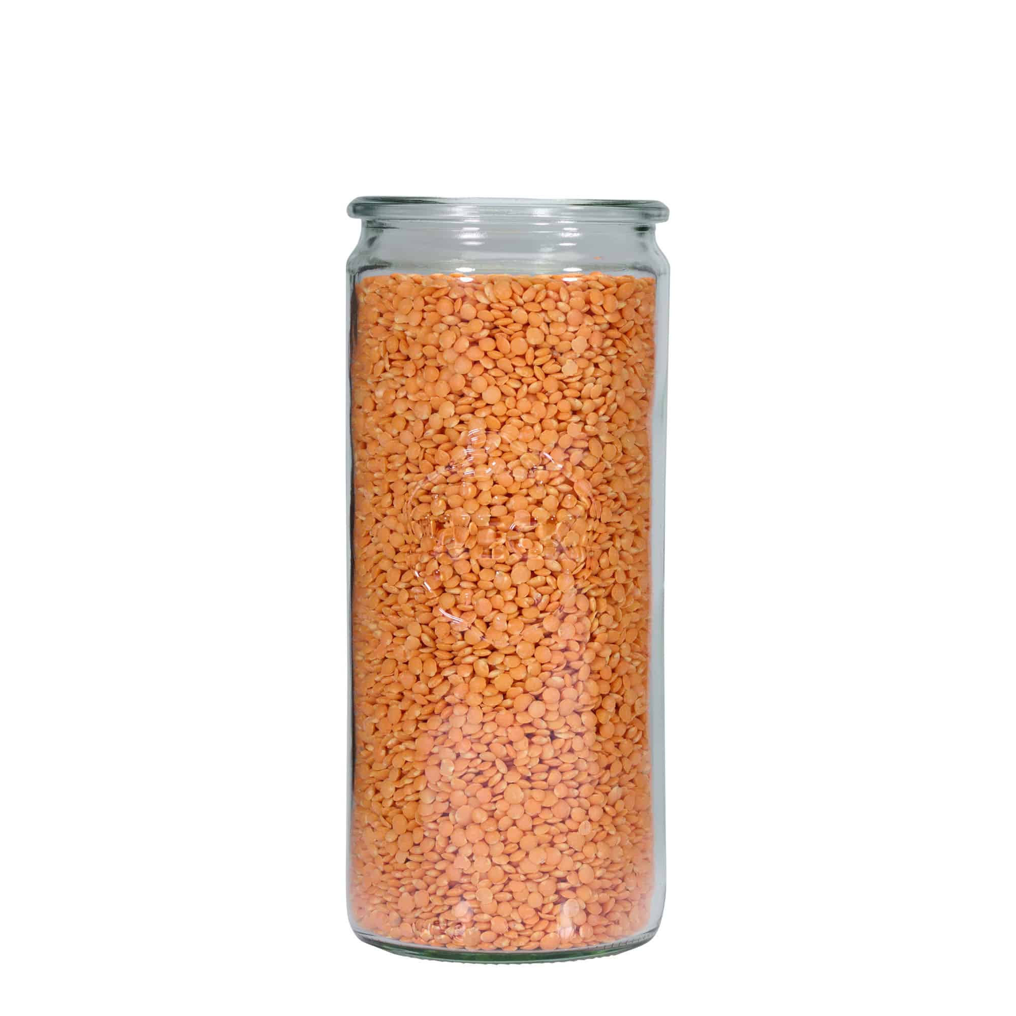 1.040 ml WECK-γυάλινο κυλινδρικό δοχείο, στόμιο: στρογγυλή άκρη
