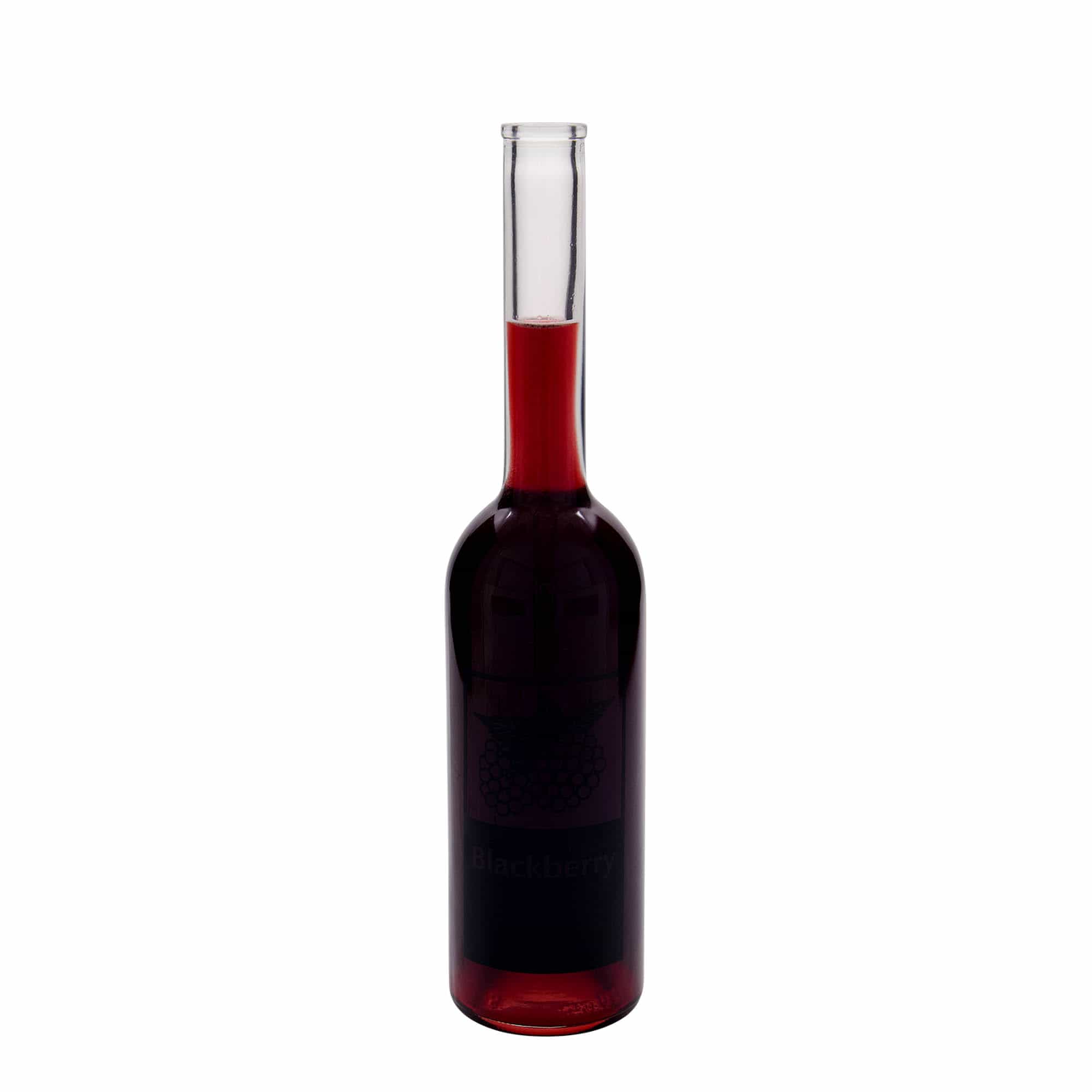 500 ml γυάλινο μπουκάλι 'Opera', σχέδιο: Βατόμουρο, στόμιο: Φελλός