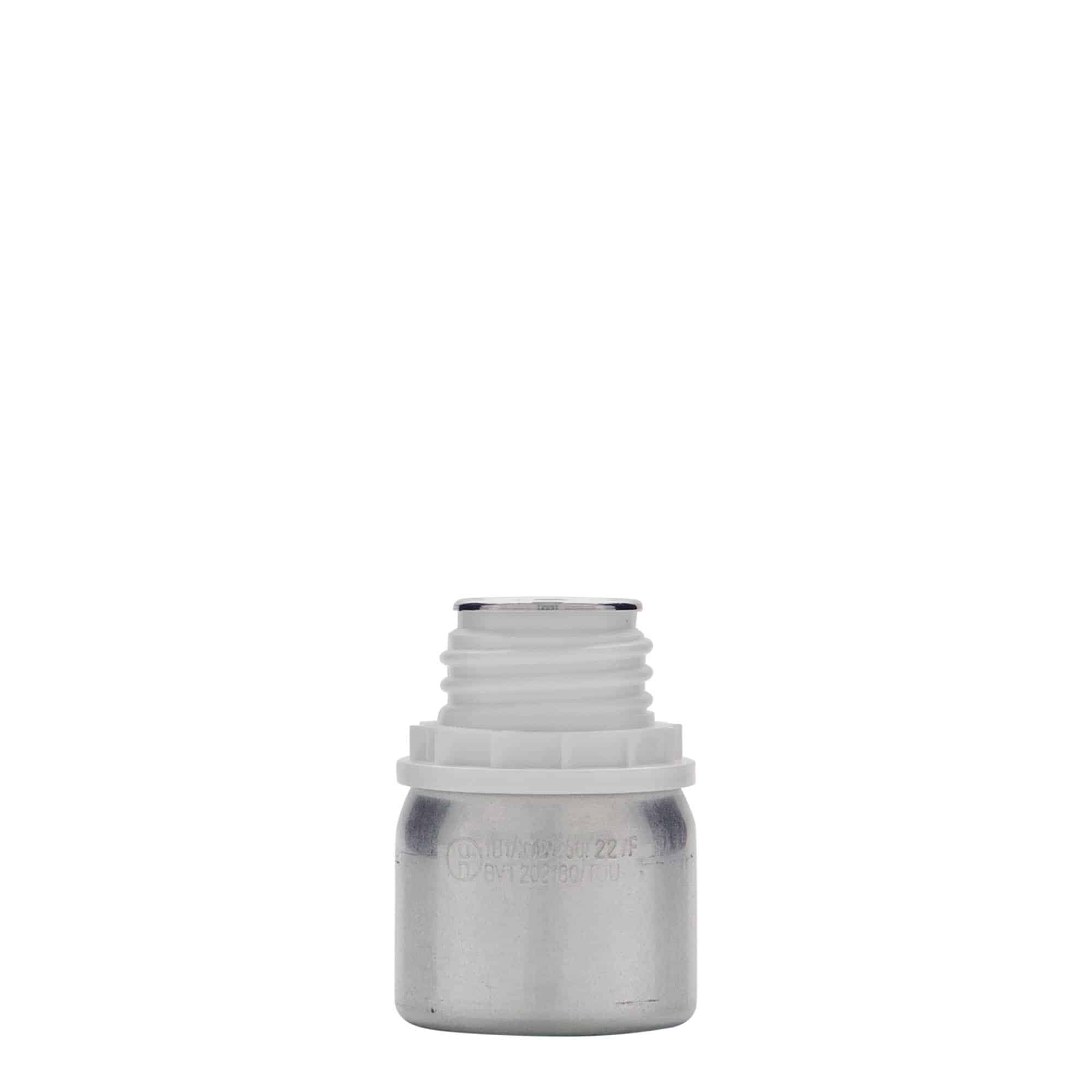 50 ml αλουμινένιο μπουκάλι, μέταλλο, ασημί, στόμιο: DIN 32