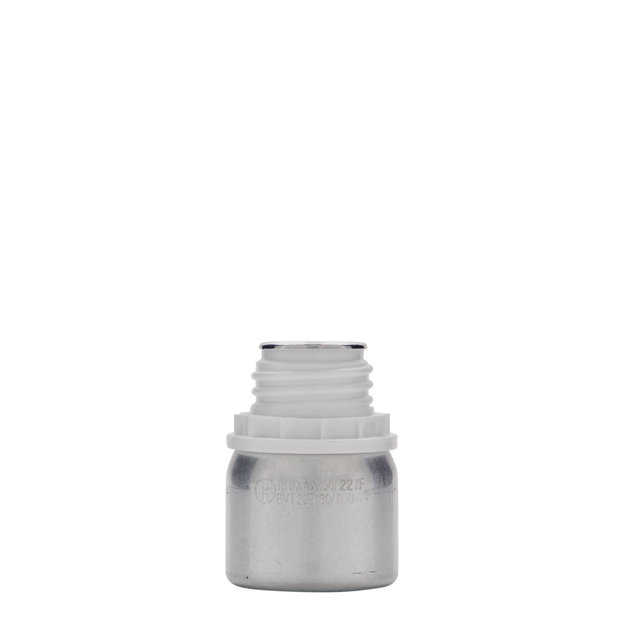 50 ml αλουμινένιο μπουκάλι, μέταλλο, ασημί, στόμιο: DIN 32