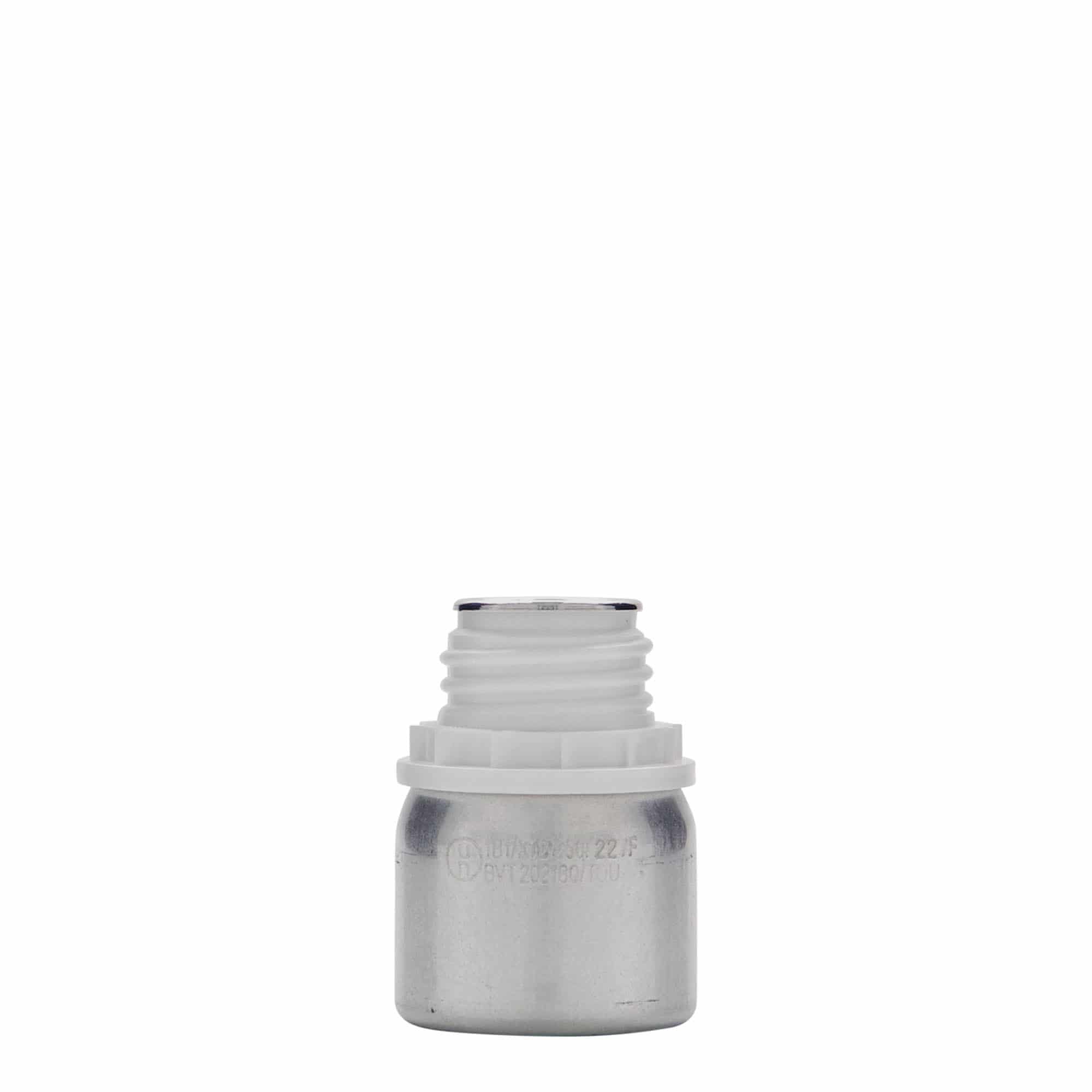 50 ml αλουμινένιο μπουκάλι, μέταλλο, ασημί, στόμιο: DIN 32