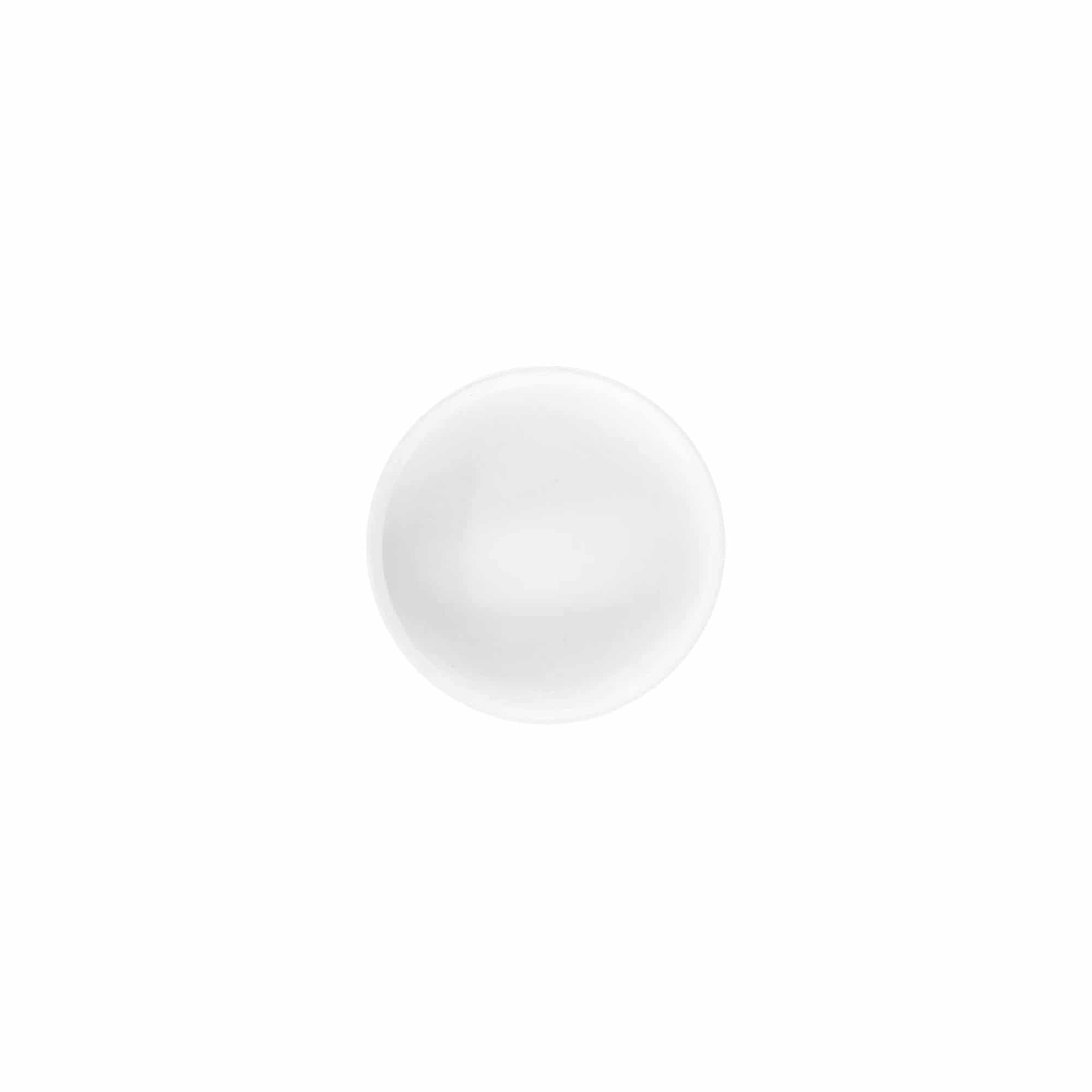 Βιδωτό πώμα 'White Line' 6ml, πλαστικό PP, λευκό